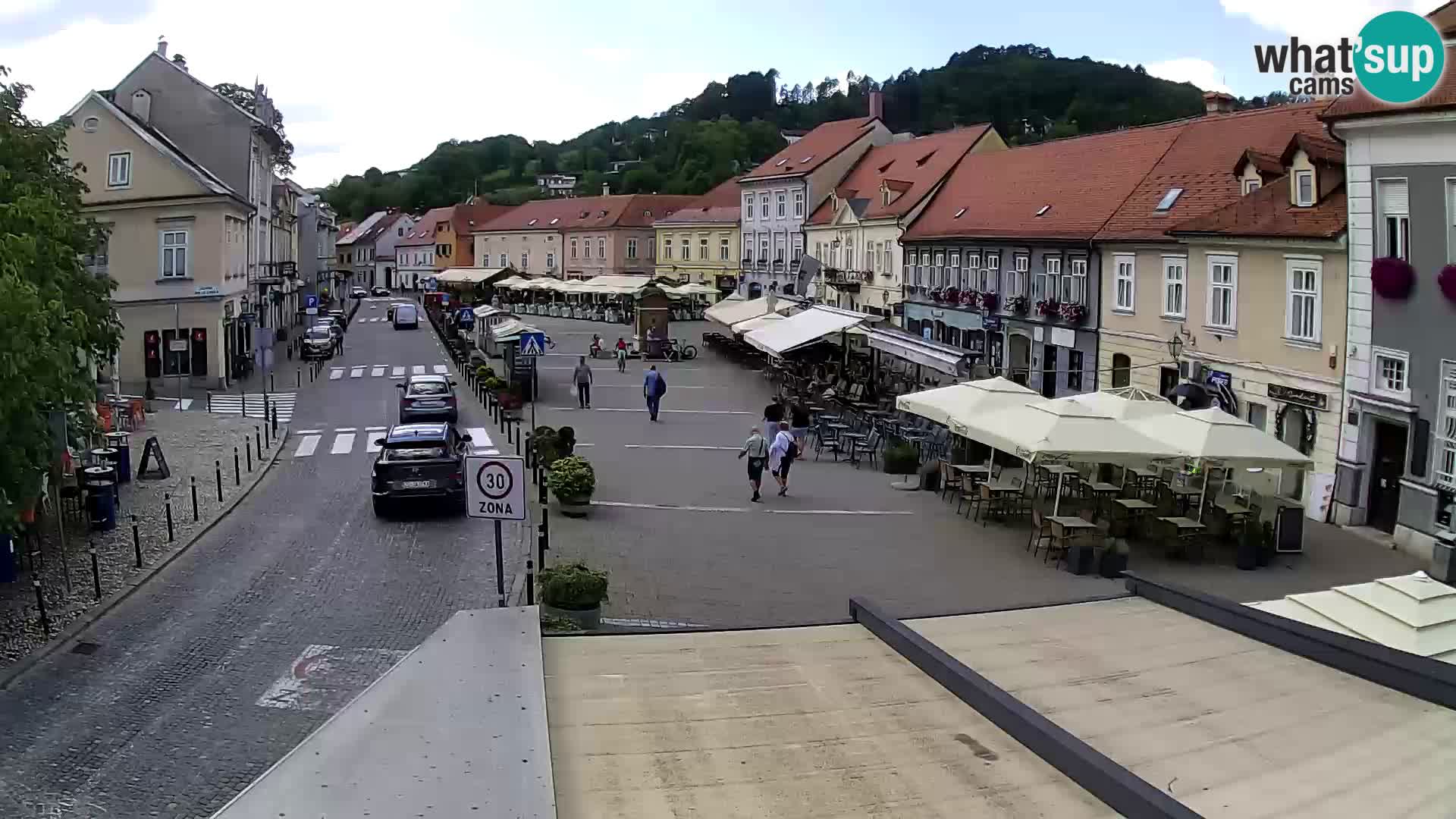 Samobor – Place centrale dédié au roi Tomislav