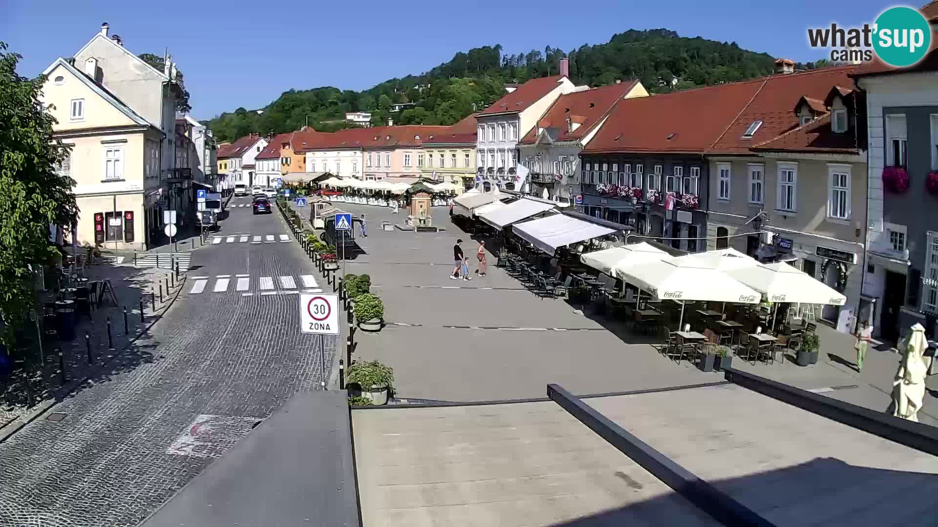 Samobor – Place centrale dédié au roi Tomislav