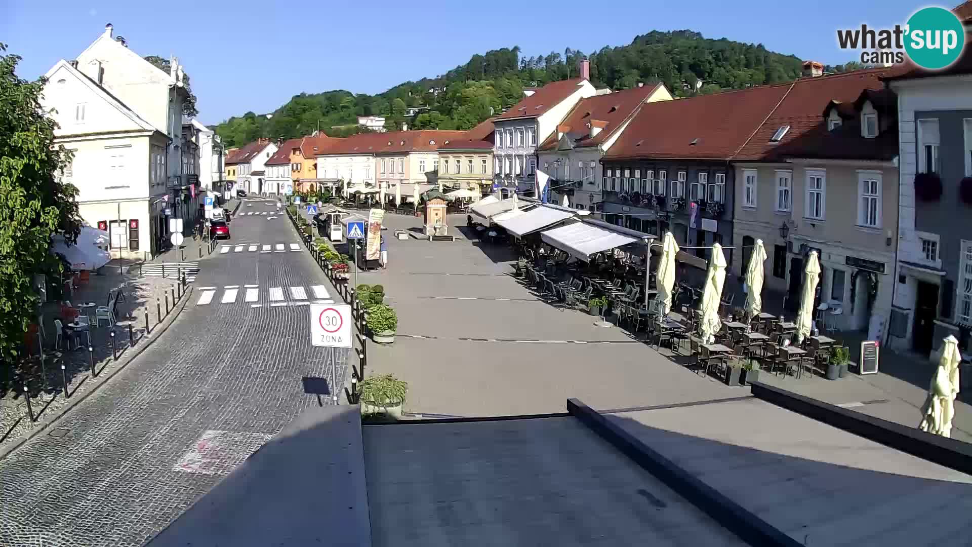 Samobor – Place centrale dédié au roi Tomislav