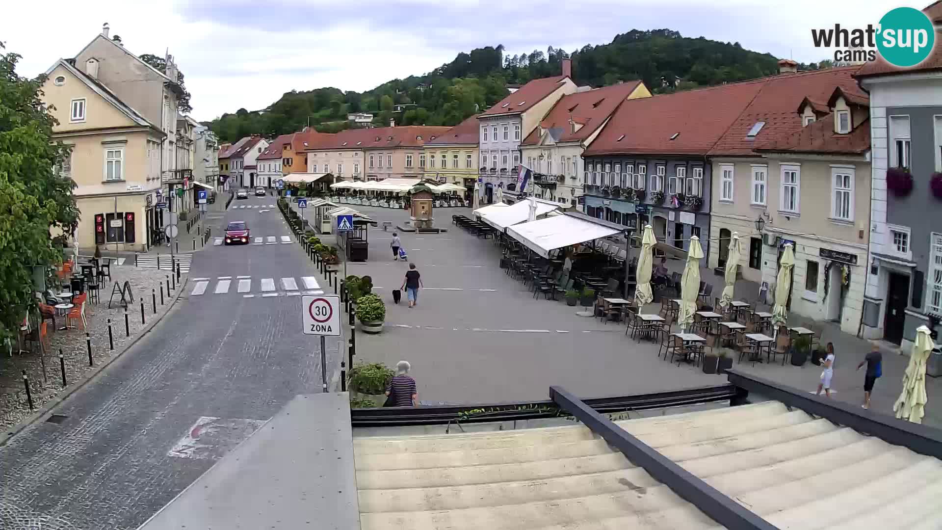 Samobor – Place centrale dédié au roi Tomislav