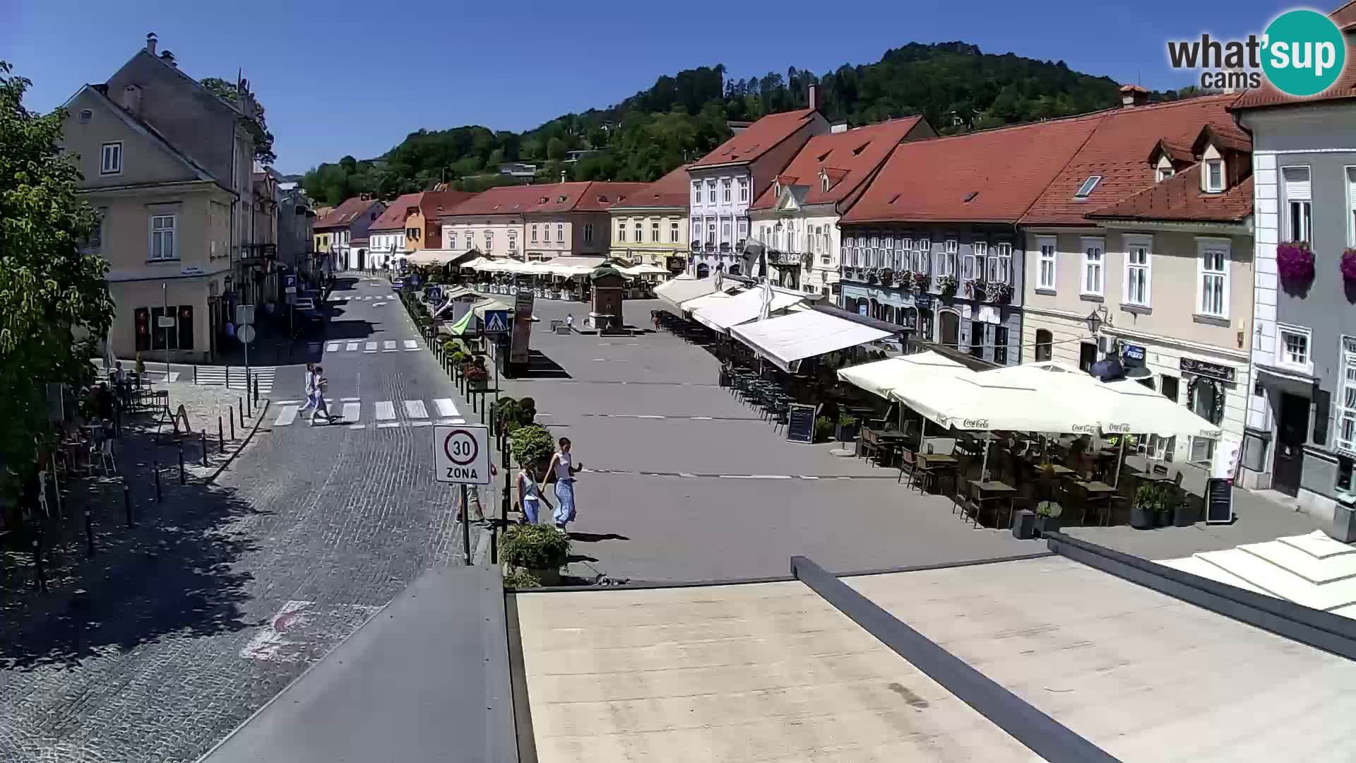 Samobor – Place centrale dédié au roi Tomislav