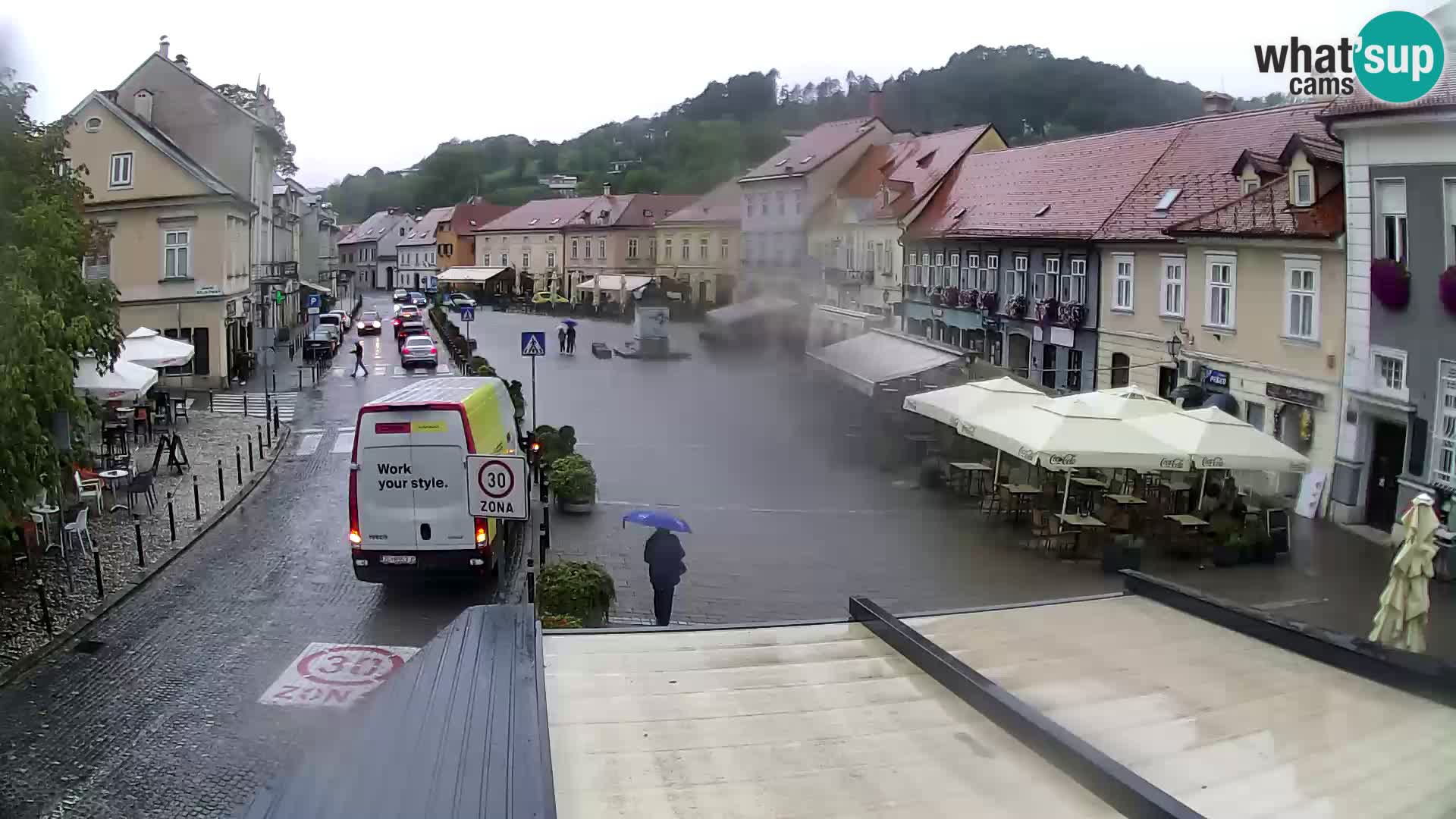 Samobor – Place centrale dédié au roi Tomislav