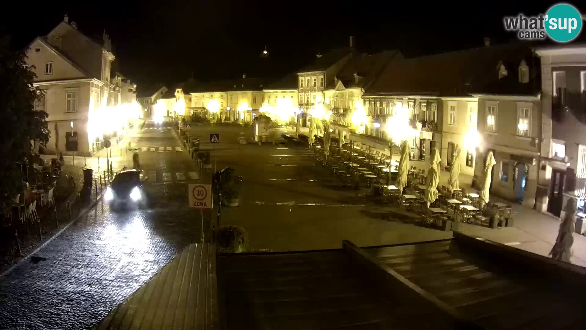 Samobor – Place centrale dédié au roi Tomislav