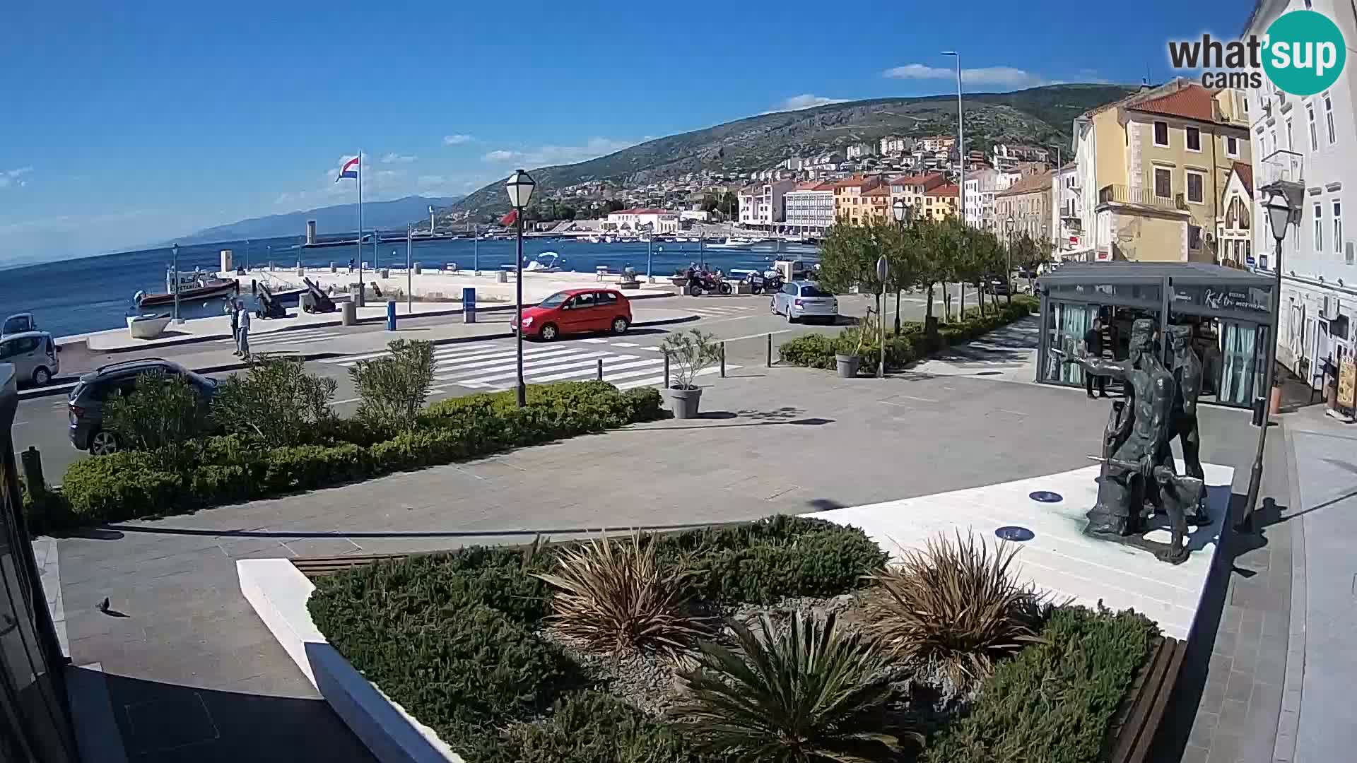 Live webcam Senj riva – fronte mare