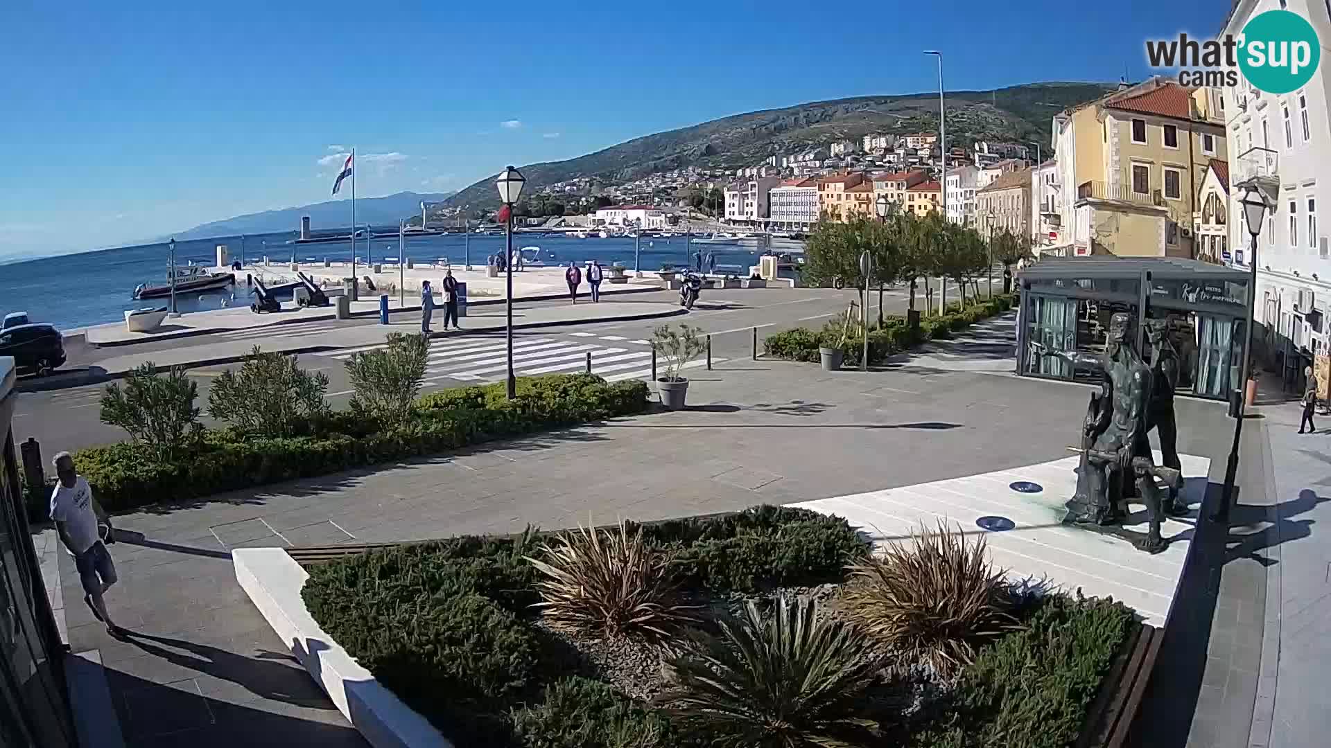 Live webcam Senj riva – seafront – Croatia