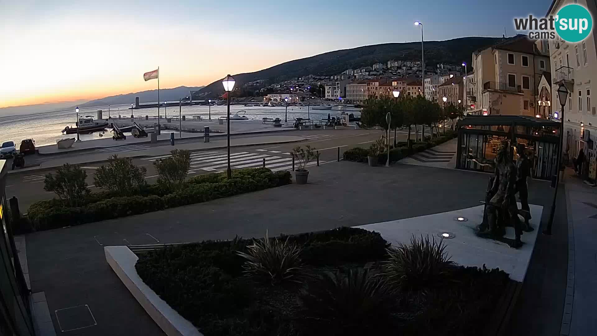 Spletna kamera v živo Senj riva – Hrvaška