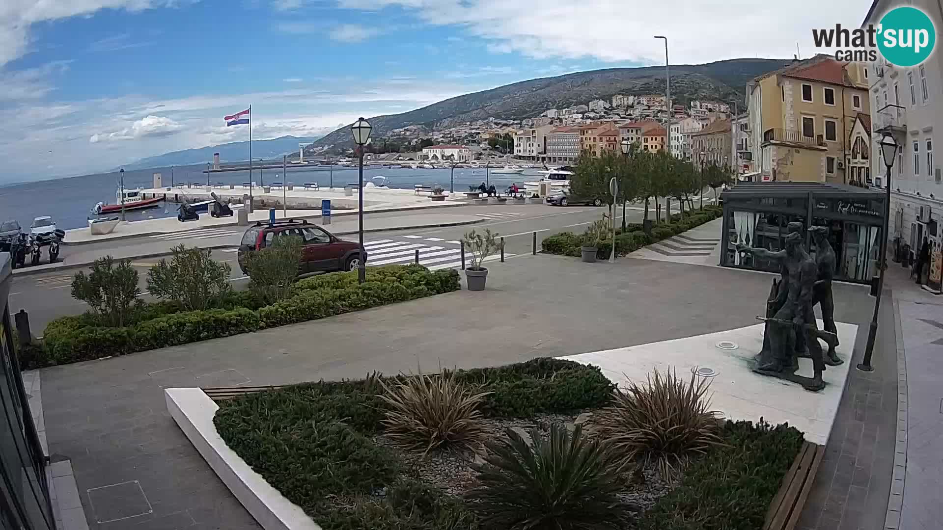 Live webcam Senj riva – seafront – Croatia