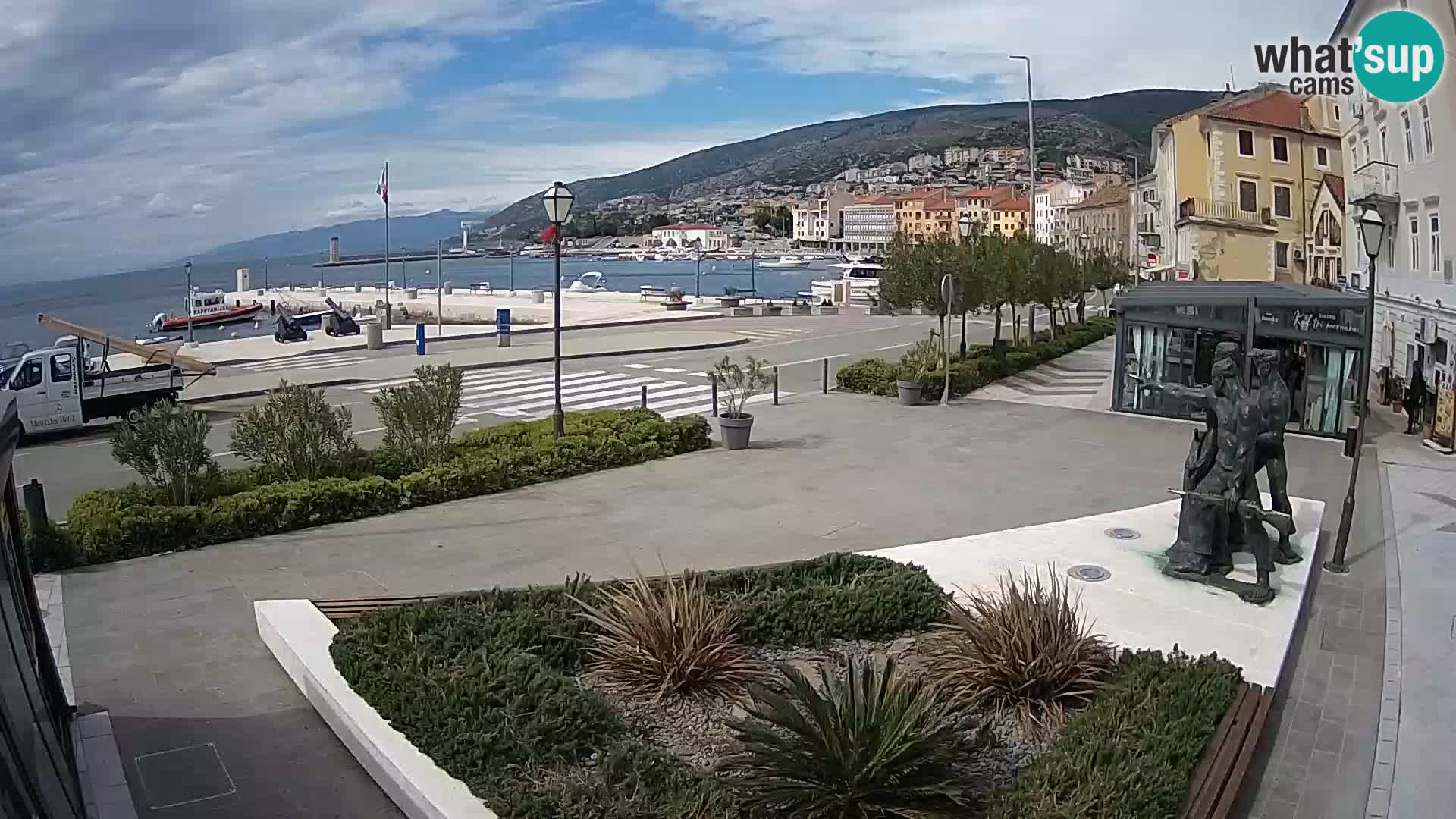 Live webcam Senj riva – seafront – Croatia