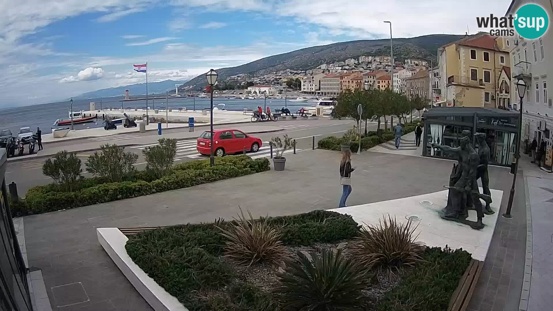 Live webcam Senj riva – fronte mare
