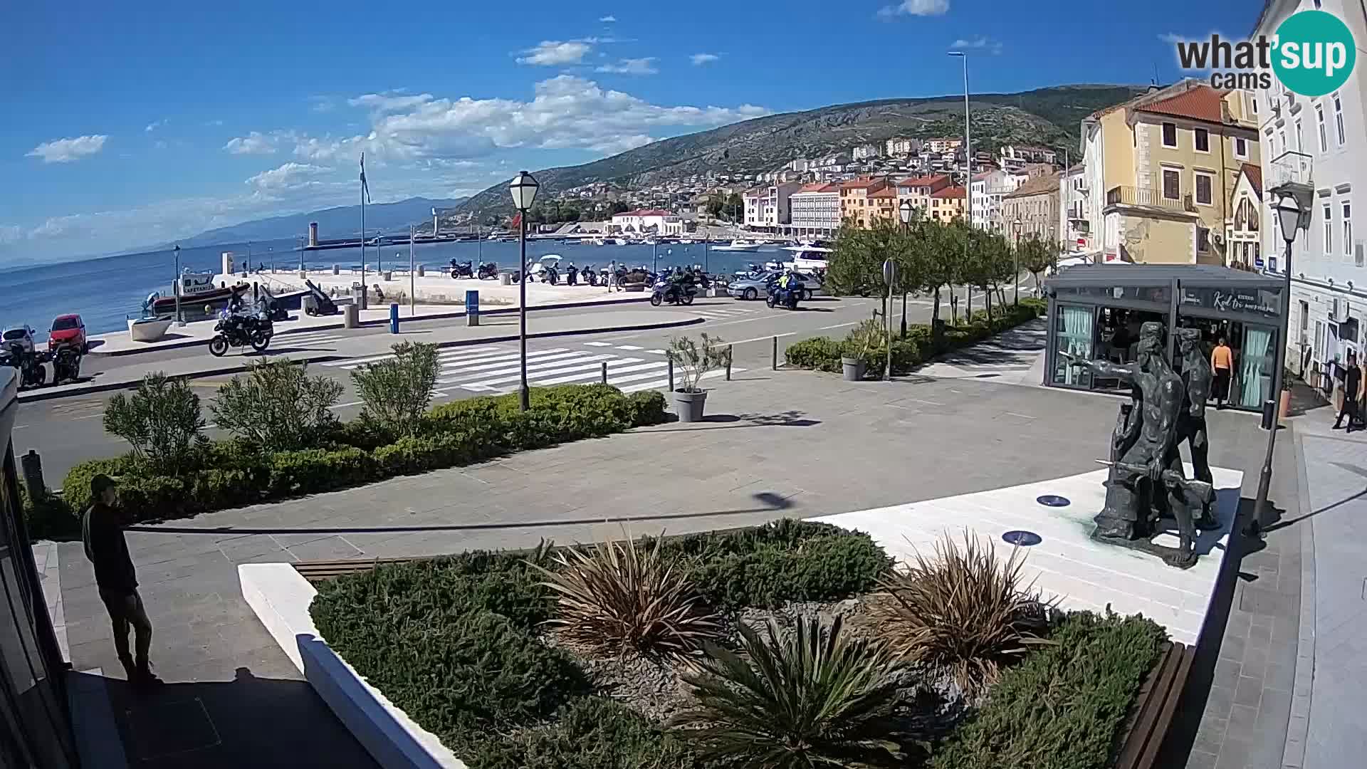 Live-Webcam Senj Riva – direkt am Meer – Kroatien