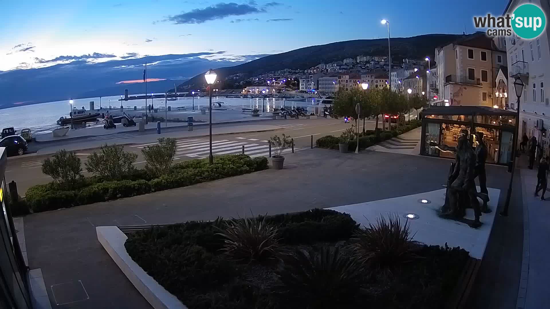 Live webcam Senj riva – fronte mare