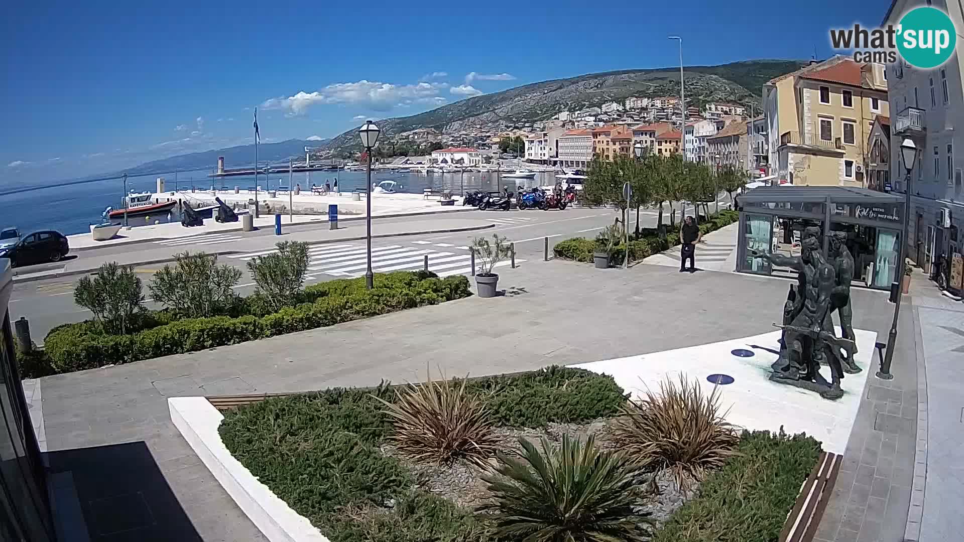 Live webcam Senj riva – fronte mare