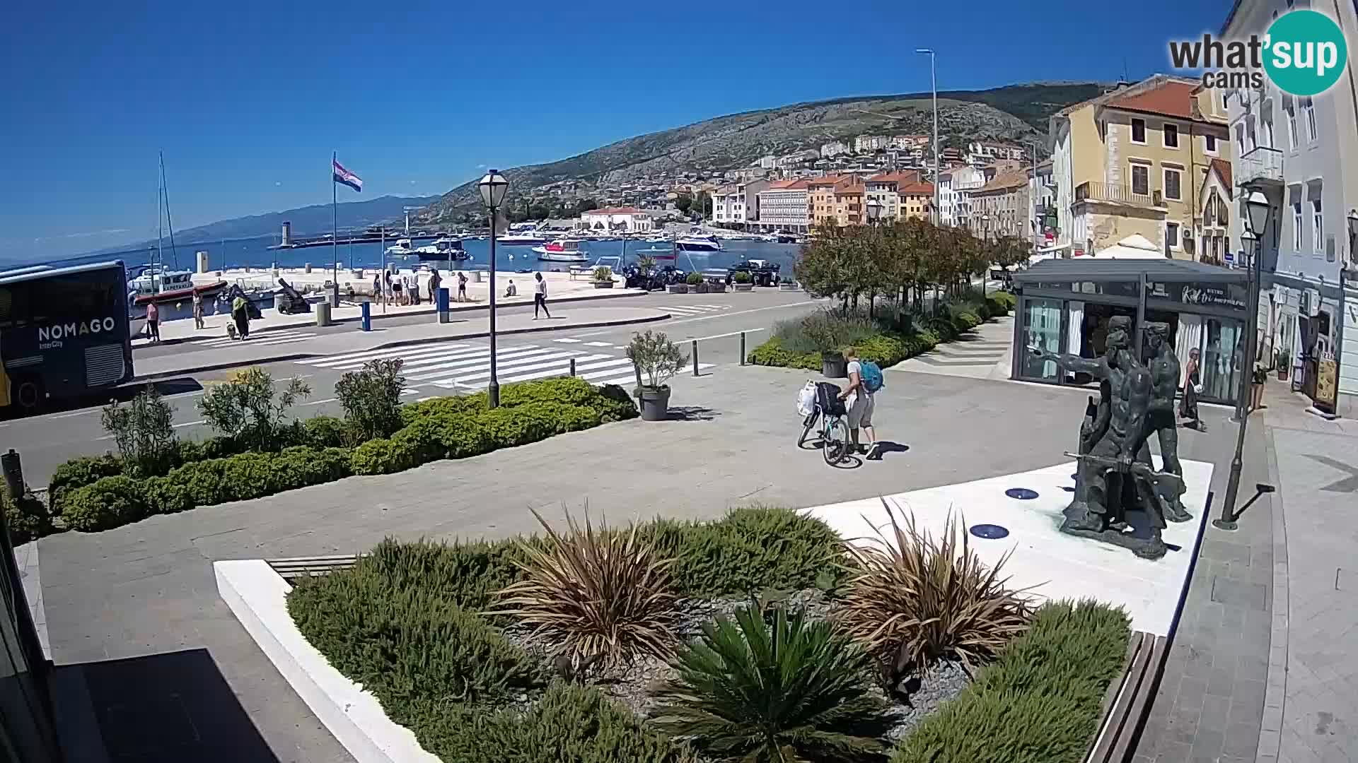 Live webcam Senj riva – fronte mare