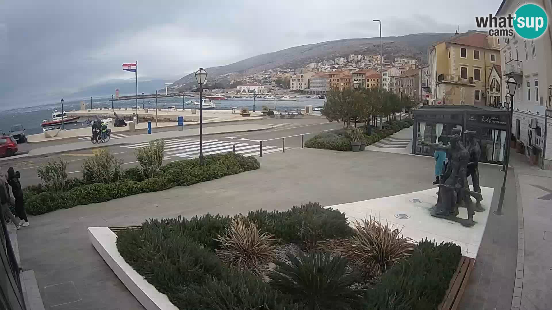 Live webcam Senj riva – fronte mare