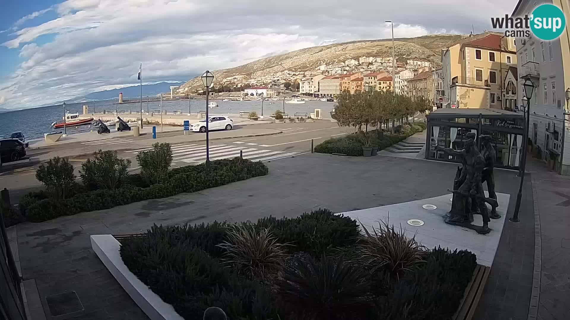 Live-Webcam Senj Riva – direkt am Meer – Kroatien