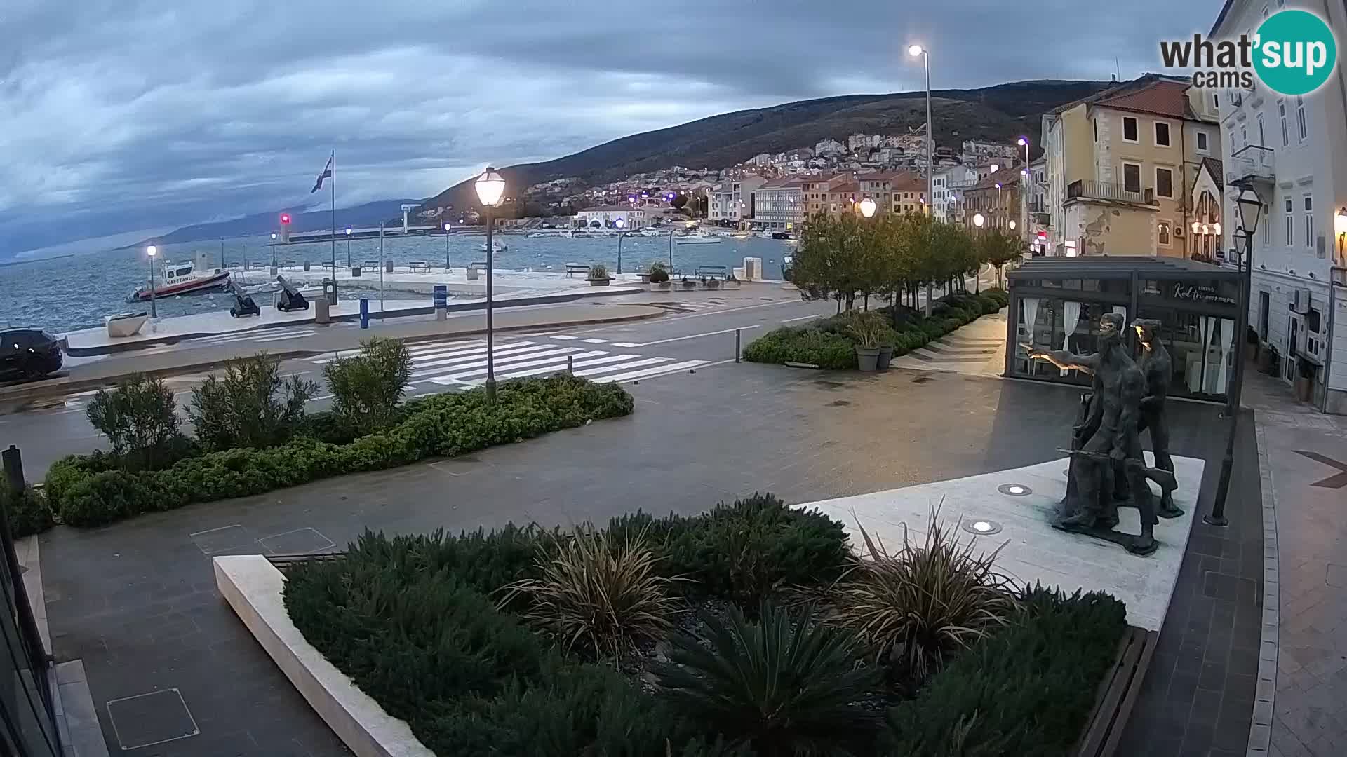 Live webcam Senj riva – fronte mare