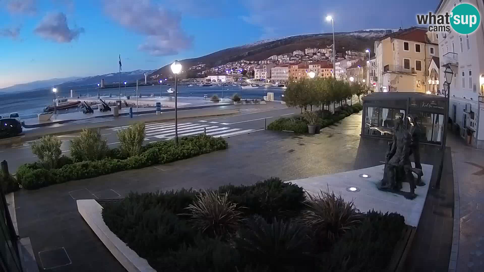 Live-Webcam Senj Riva – direkt am Meer – Kroatien