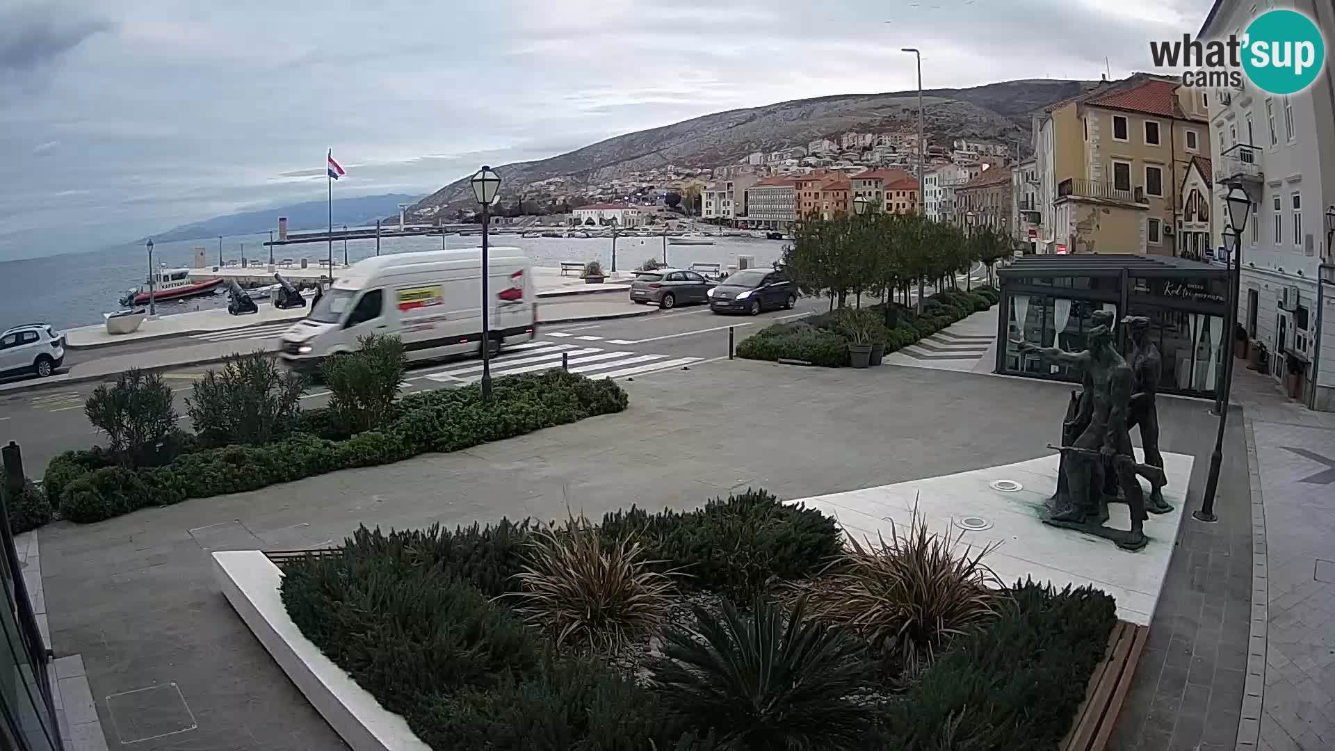 Live-Webcam Senj Riva – direkt am Meer – Kroatien