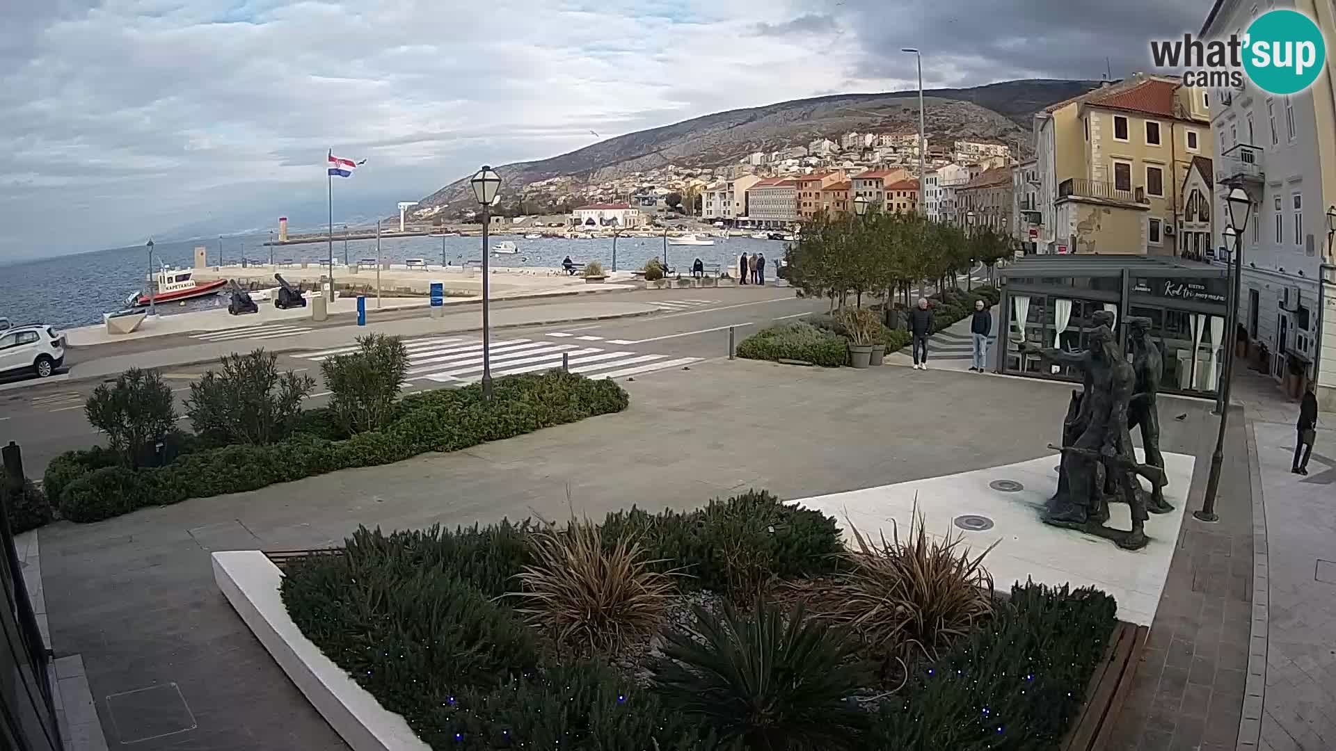 Live-Webcam Senj Riva – direkt am Meer – Kroatien