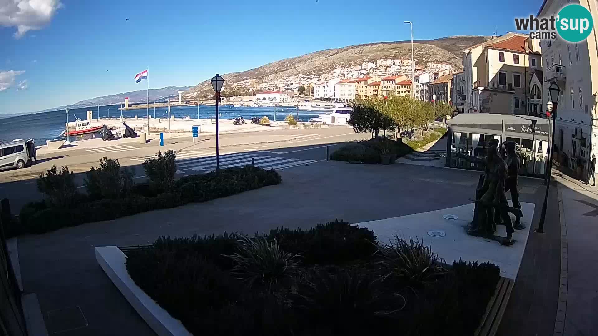 Live-Webcam Senj Riva – direkt am Meer – Kroatien