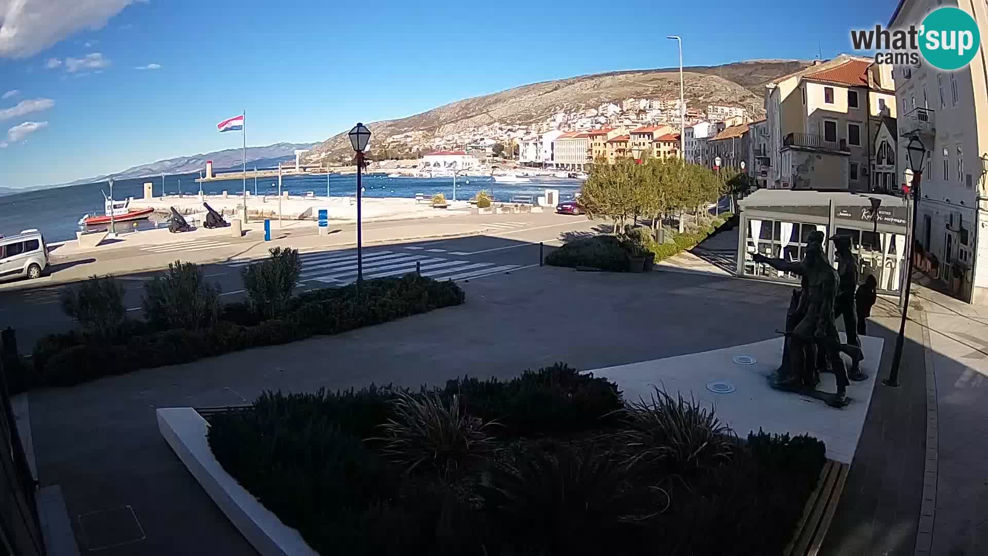 Live-Webcam Senj Riva – direkt am Meer – Kroatien