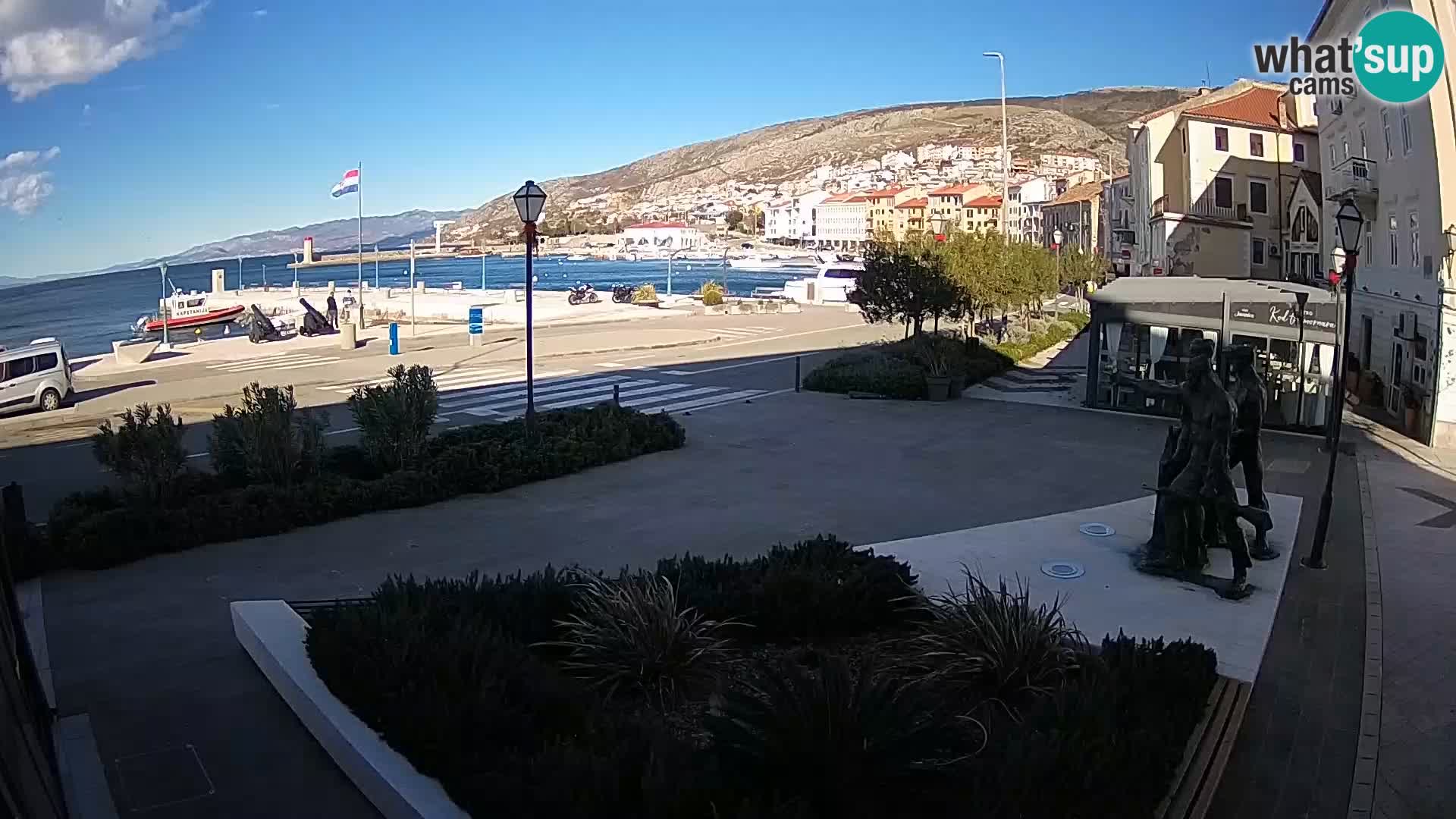 Live-Webcam Senj Riva – direkt am Meer – Kroatien