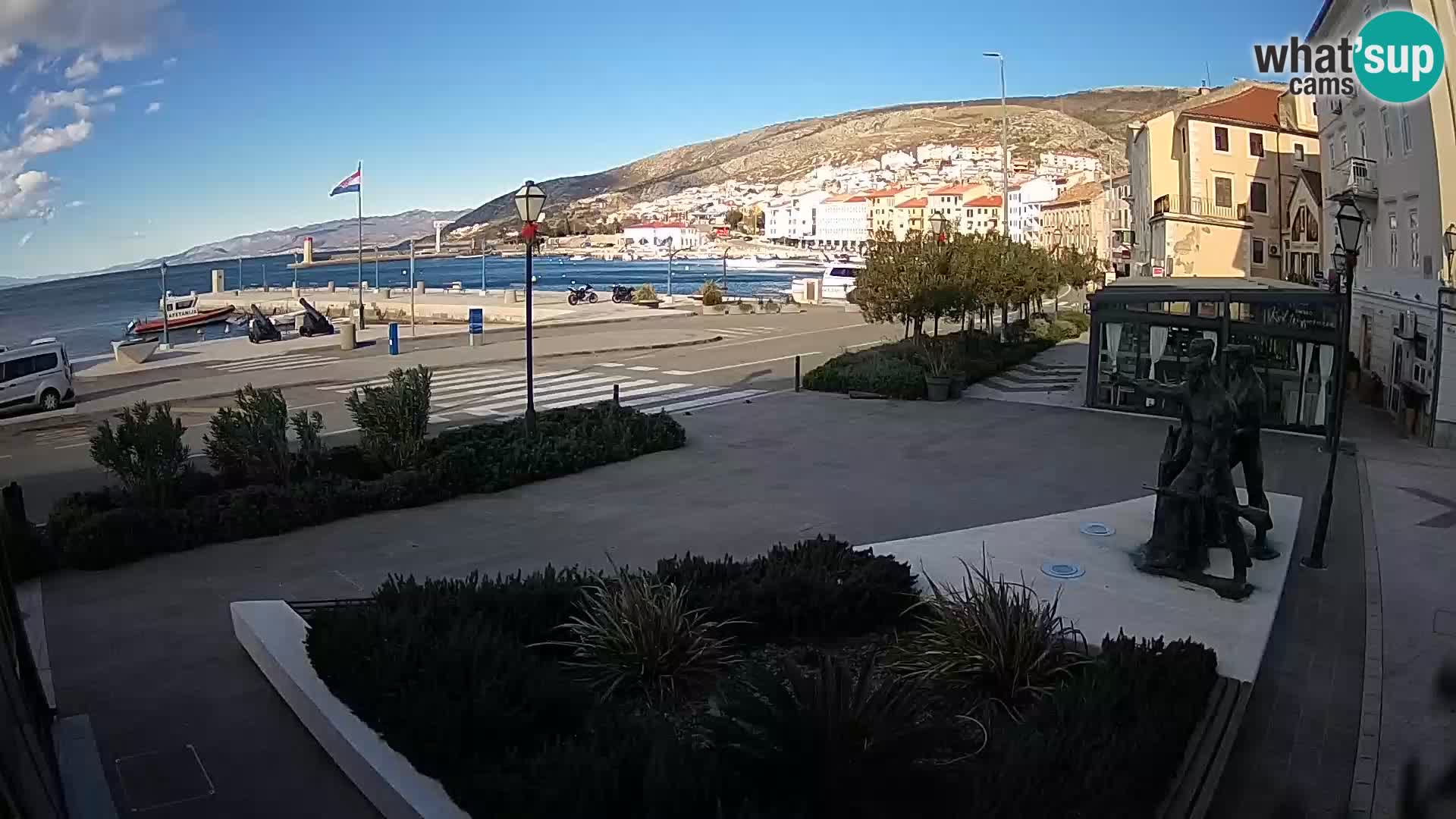 Live-Webcam Senj Riva – direkt am Meer – Kroatien