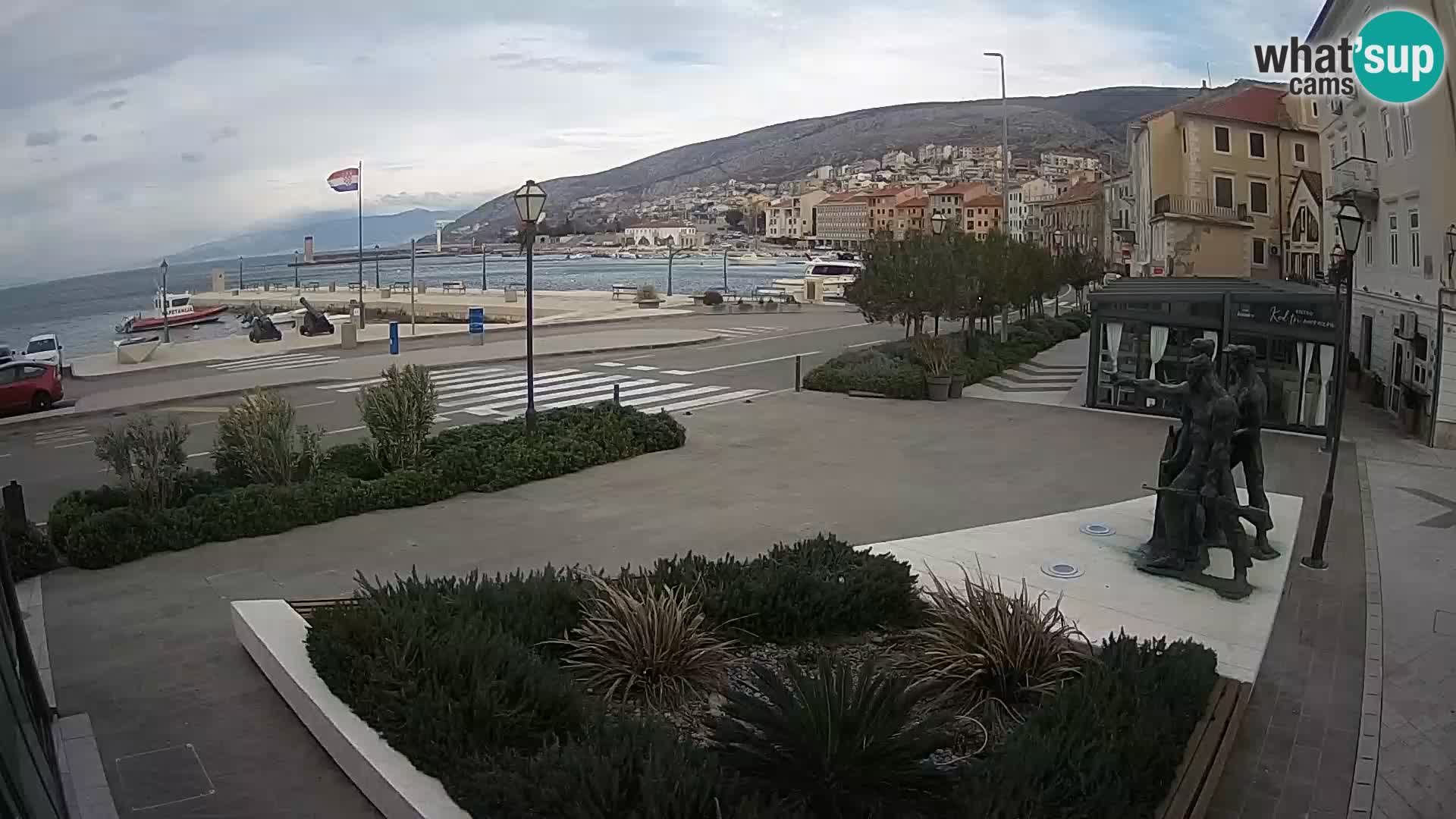 Live-Webcam Senj Riva – direkt am Meer – Kroatien