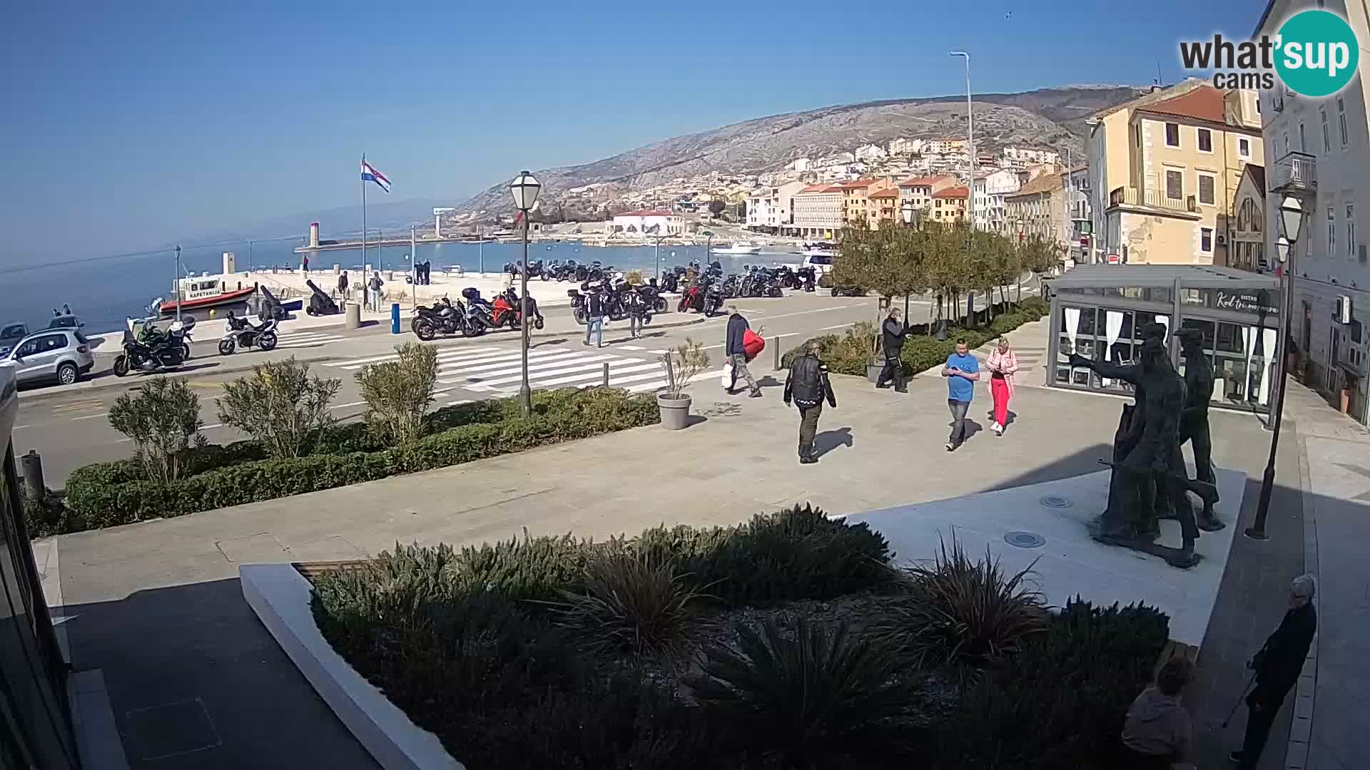 Live webcam Senj riva – fronte mare