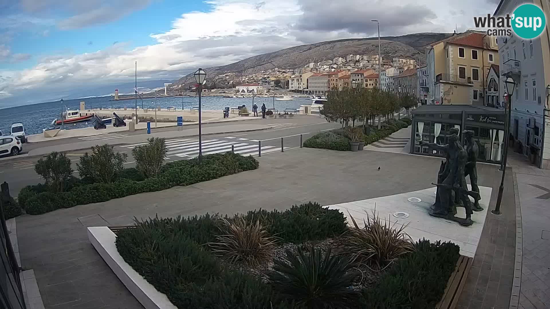 Live webcam Senj riva – seafront – Croatia