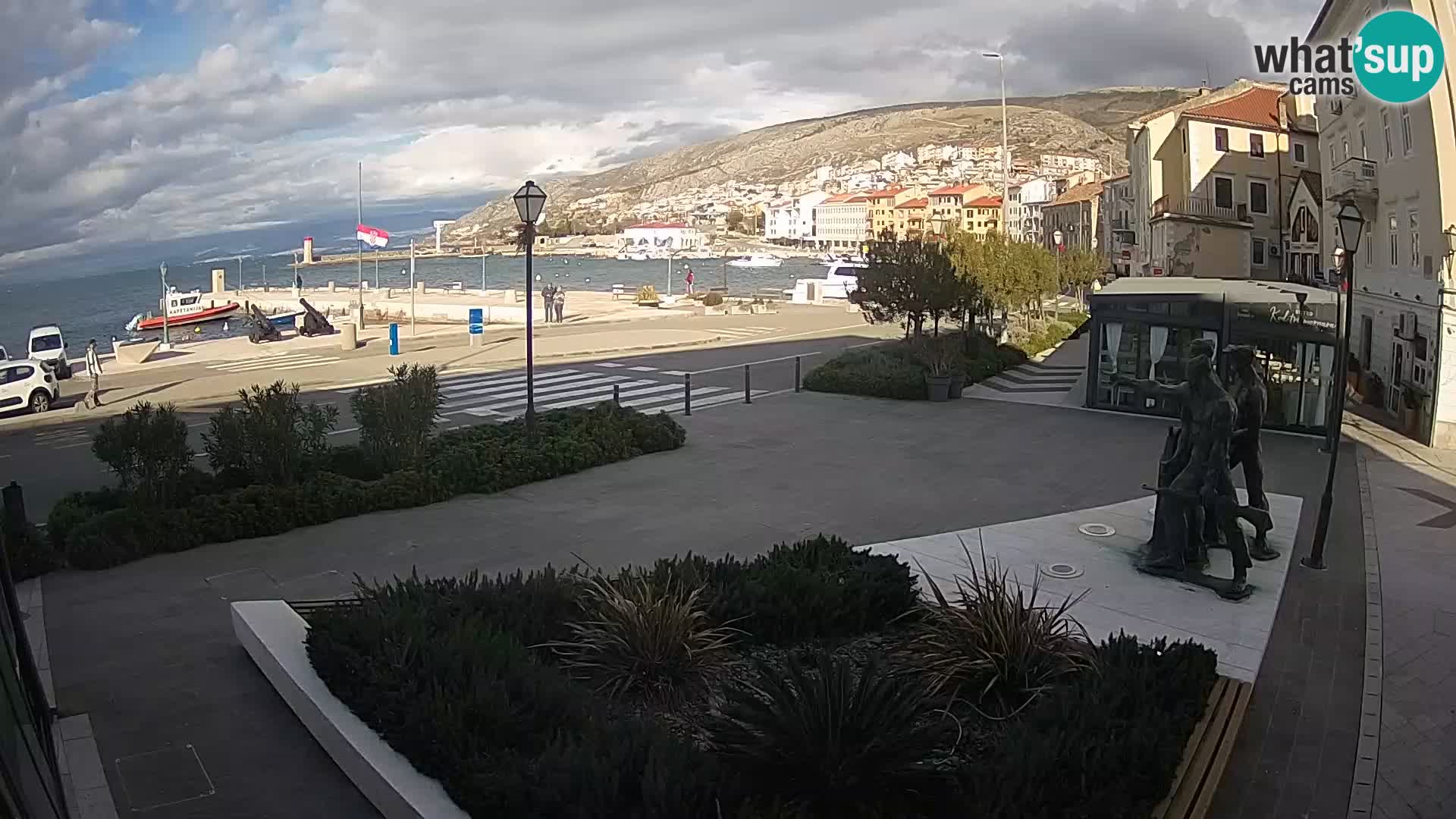 Live webcam Senj riva – seafront – Croatia