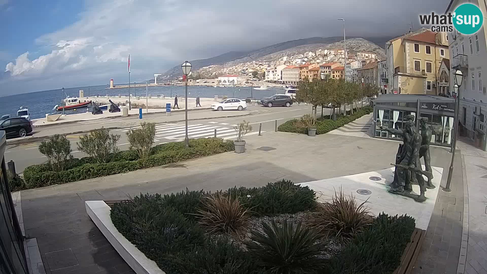 Live webcam Senj riva – seafront – Croatia