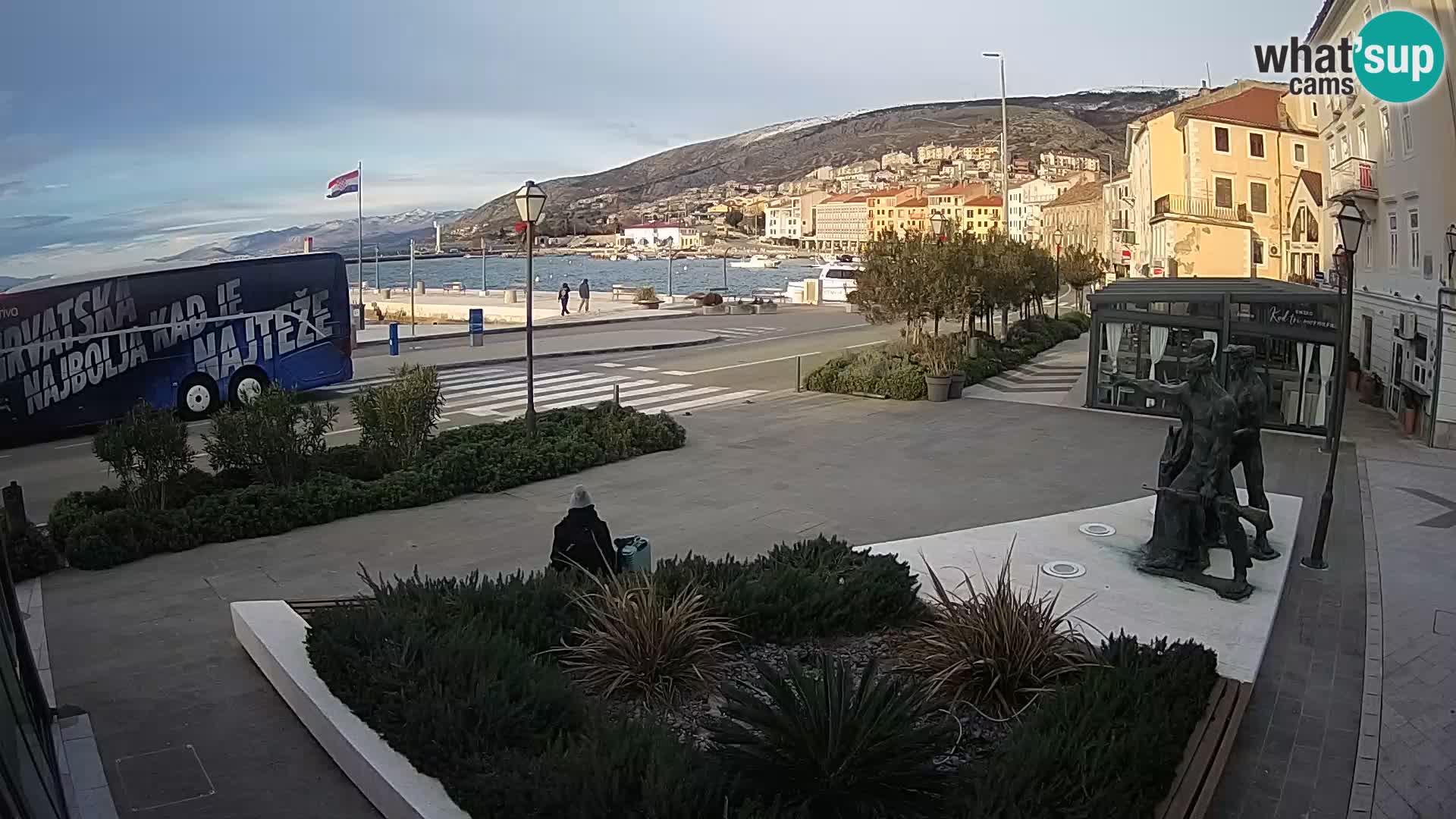 Live webcam Senj riva – seafront – Croatia