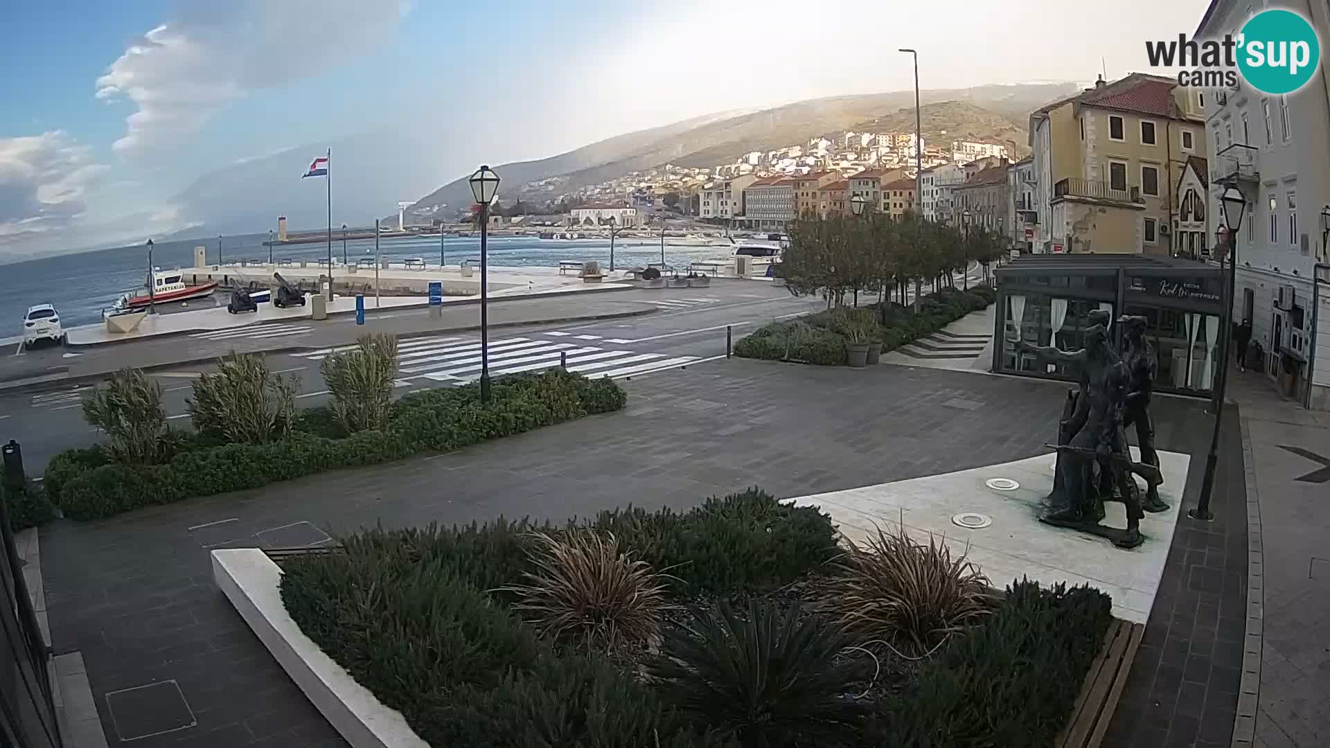 Live-Webcam Senj Riva – direkt am Meer – Kroatien