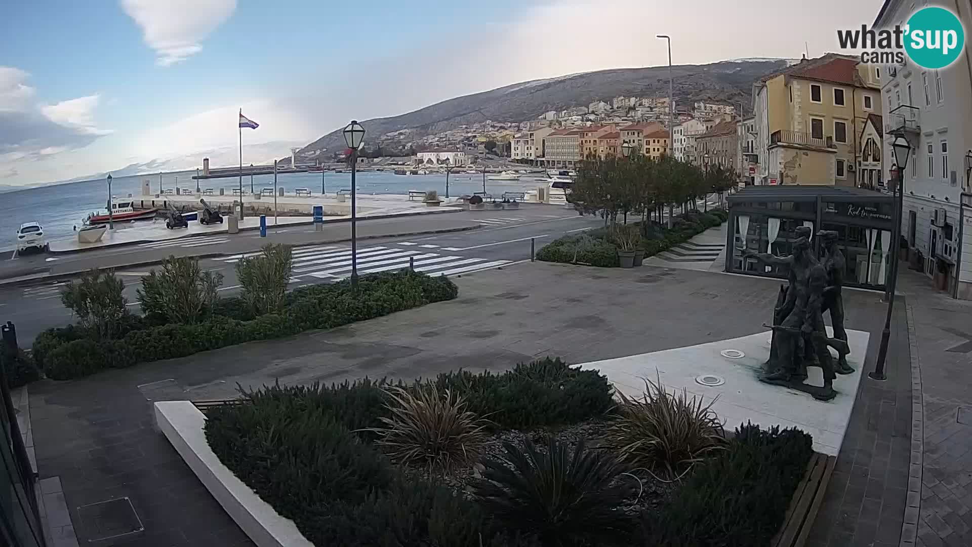 Live webcam Senj riva – fronte mare