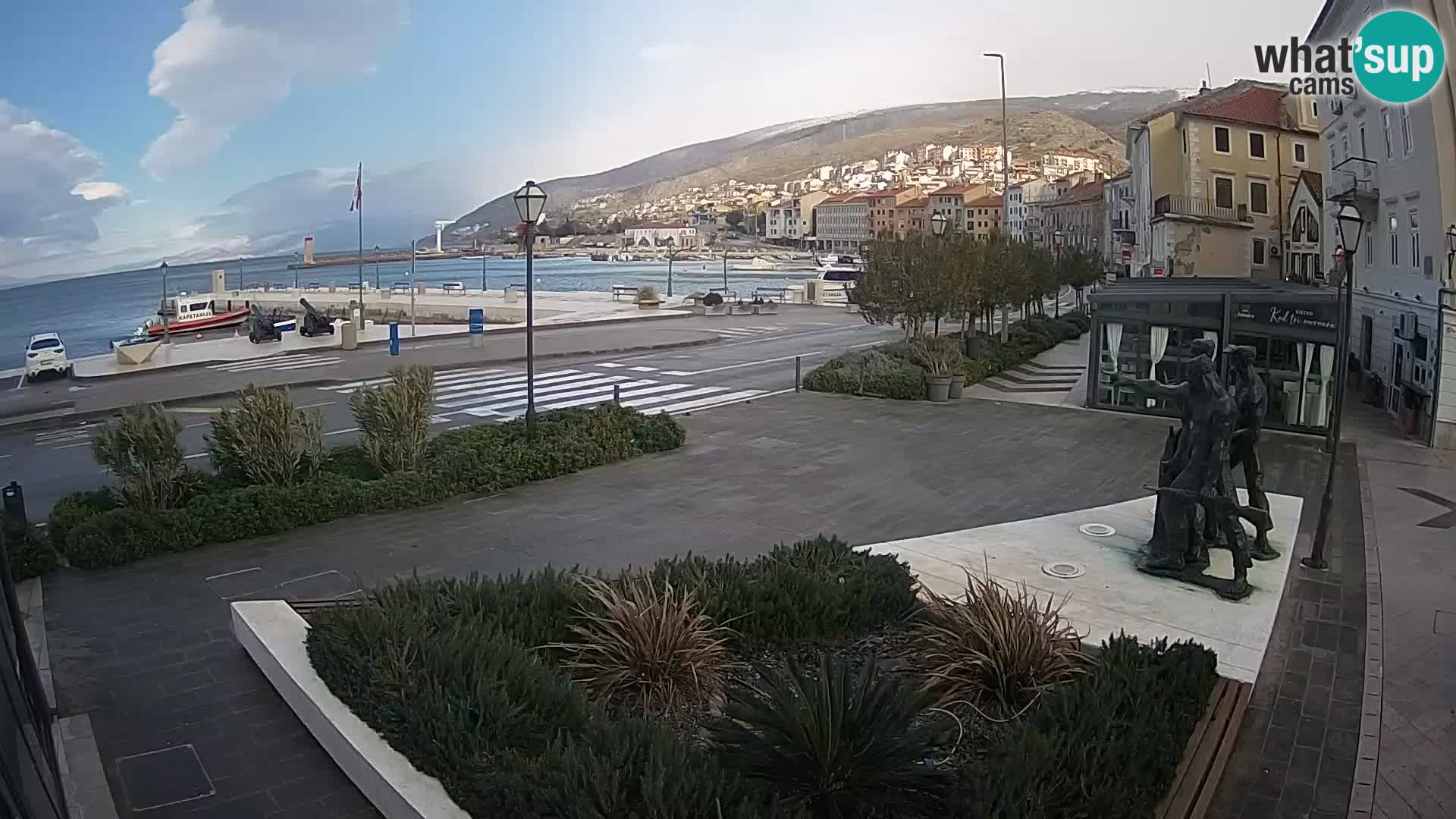 Live webcam Senj riva – fronte mare