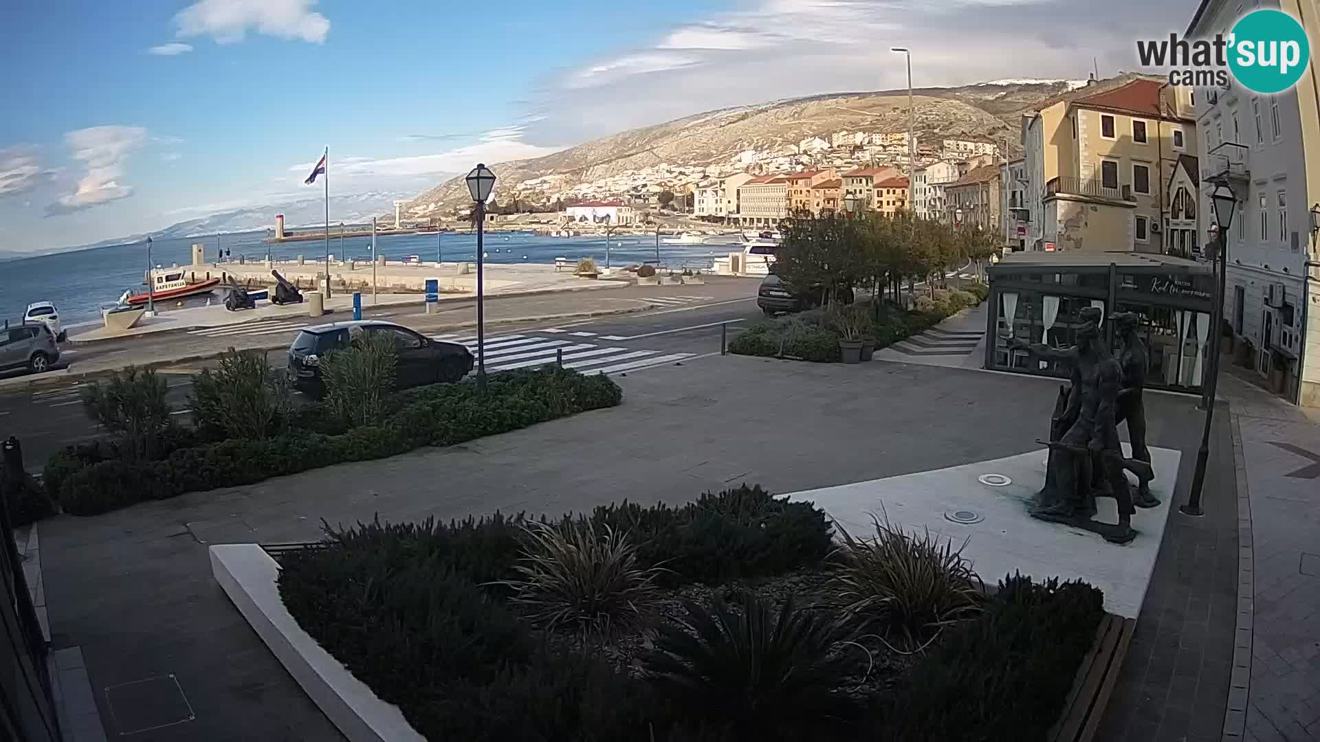 Live webcam Senj riva – fronte mare