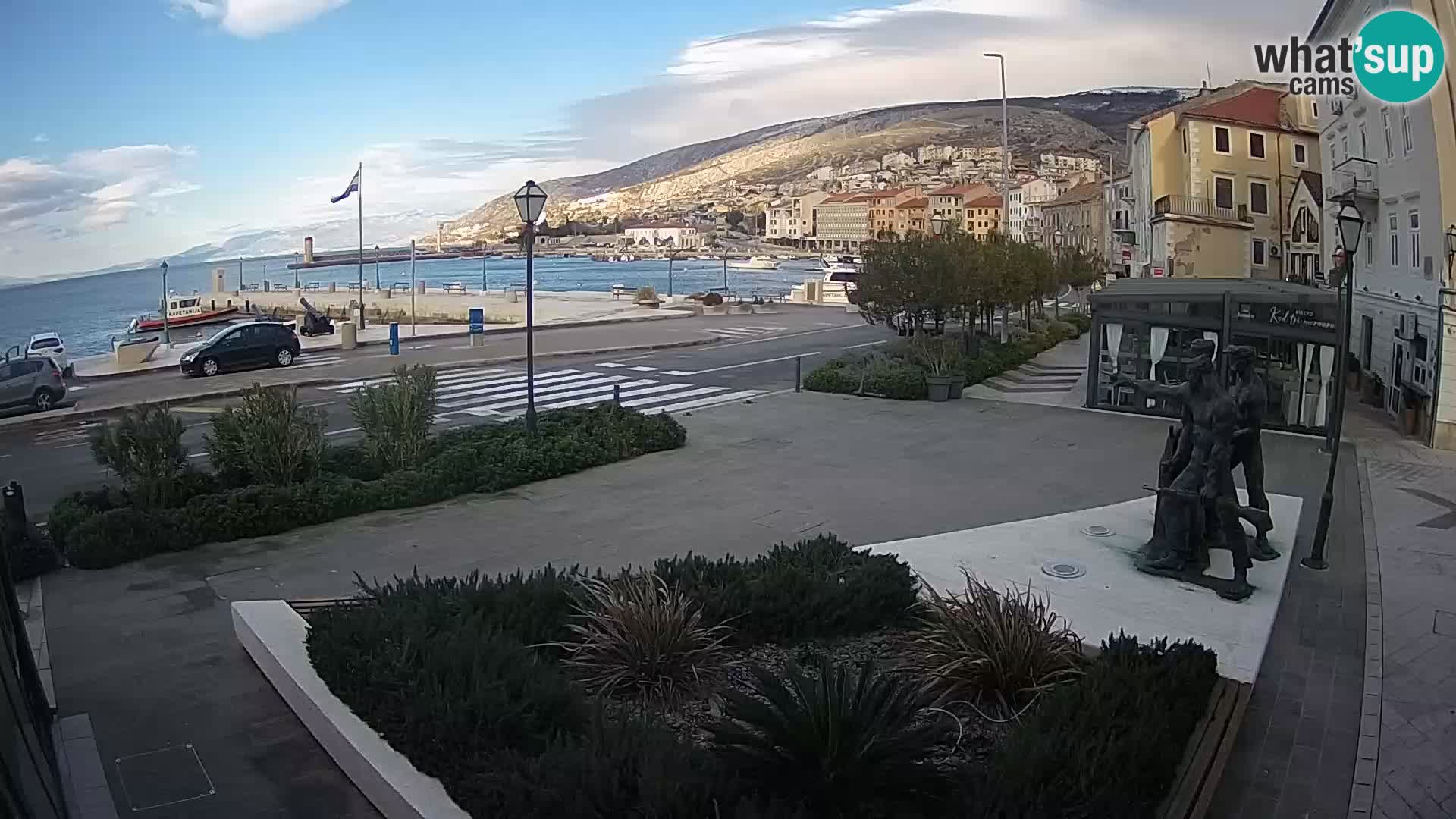 Live-Webcam Senj Riva – direkt am Meer – Kroatien