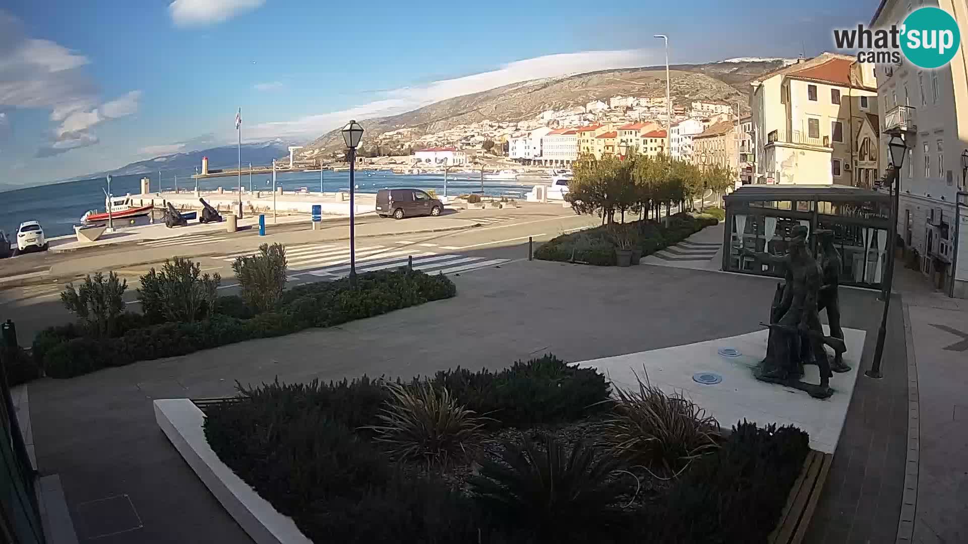 Live webcam Senj riva – seafront – Croatia