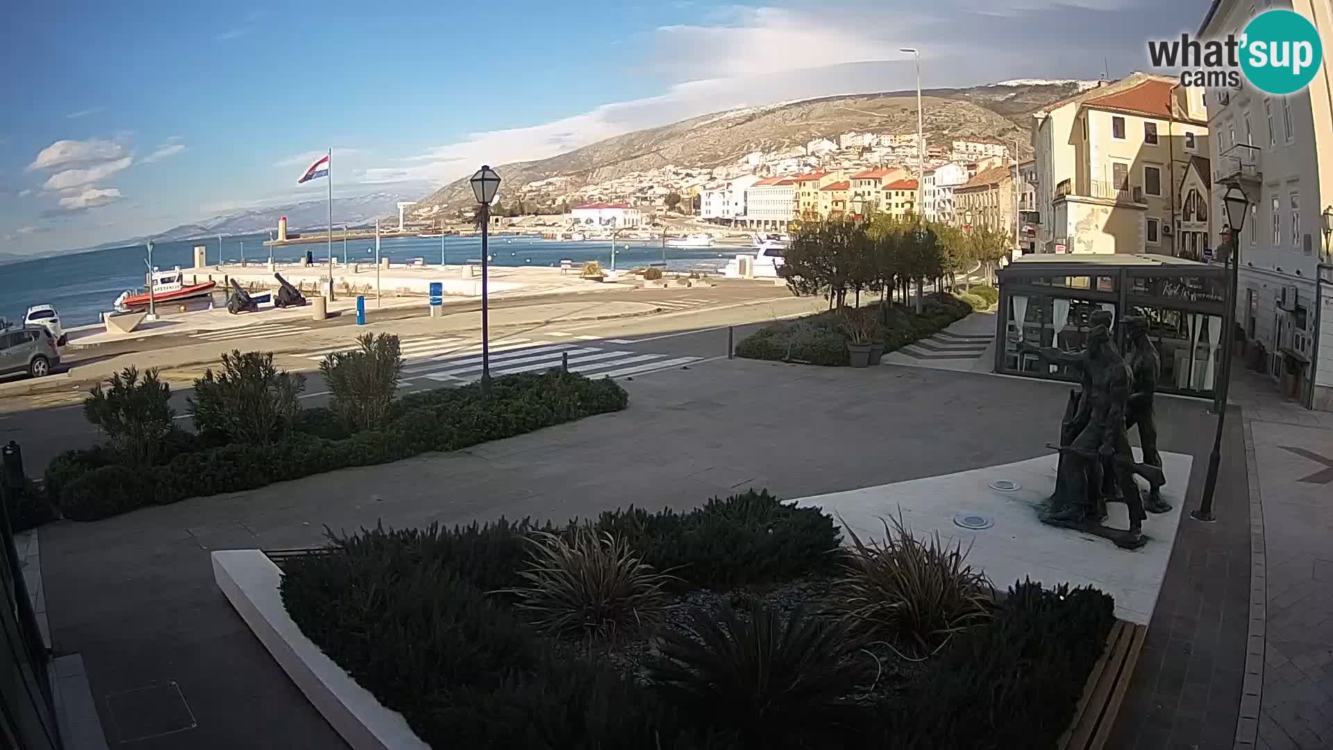 Live webcam Senj riva – seafront – Croatia