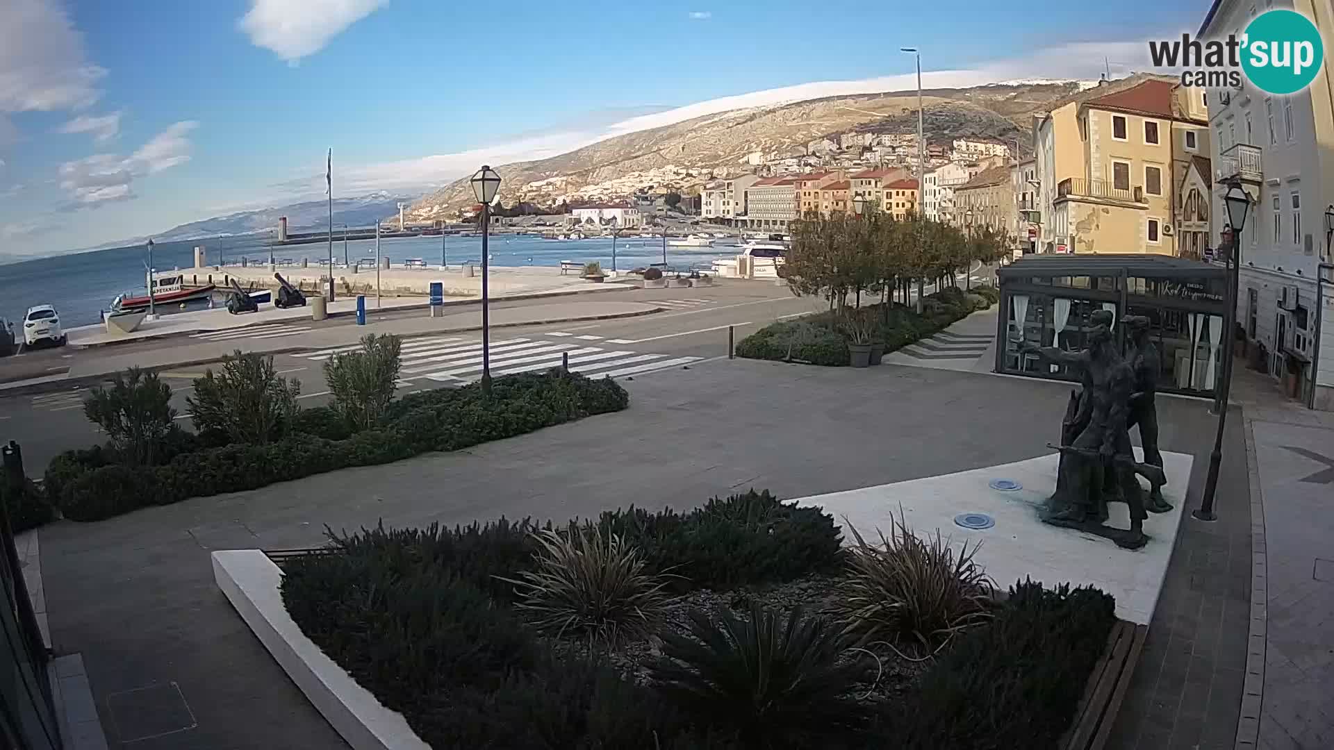 Live webcam Senj riva – seafront – Croatia