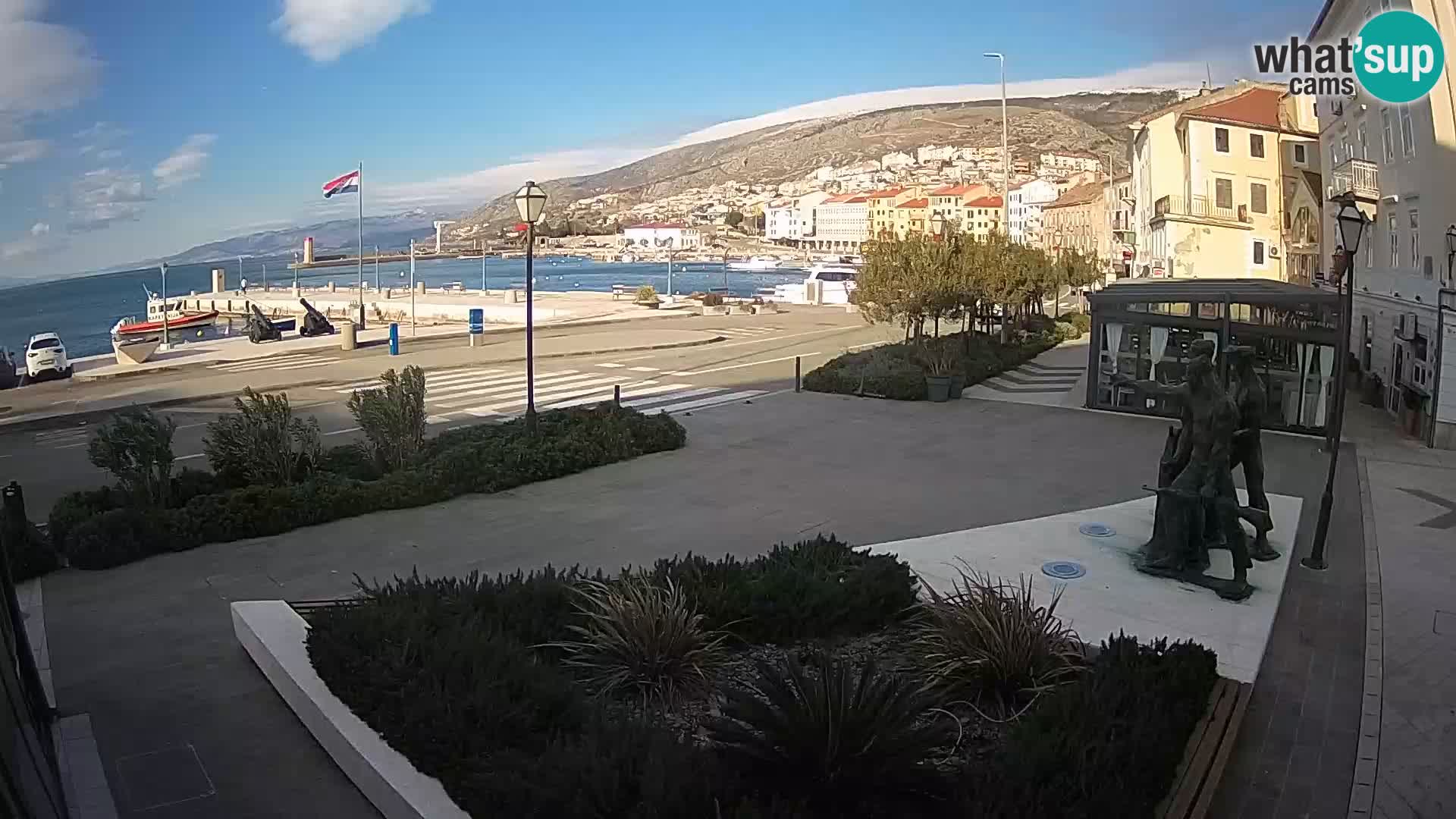 Live webcam Senj riva – seafront – Croatia