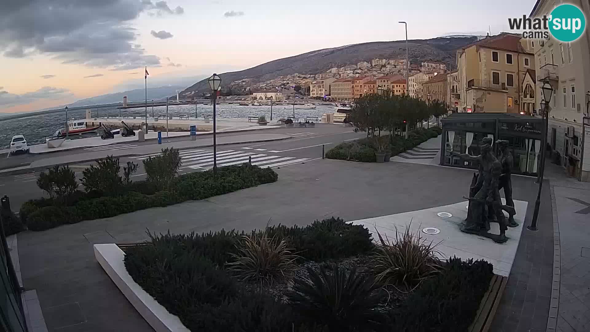 Live webcam Senj riva – seafront – Croatia