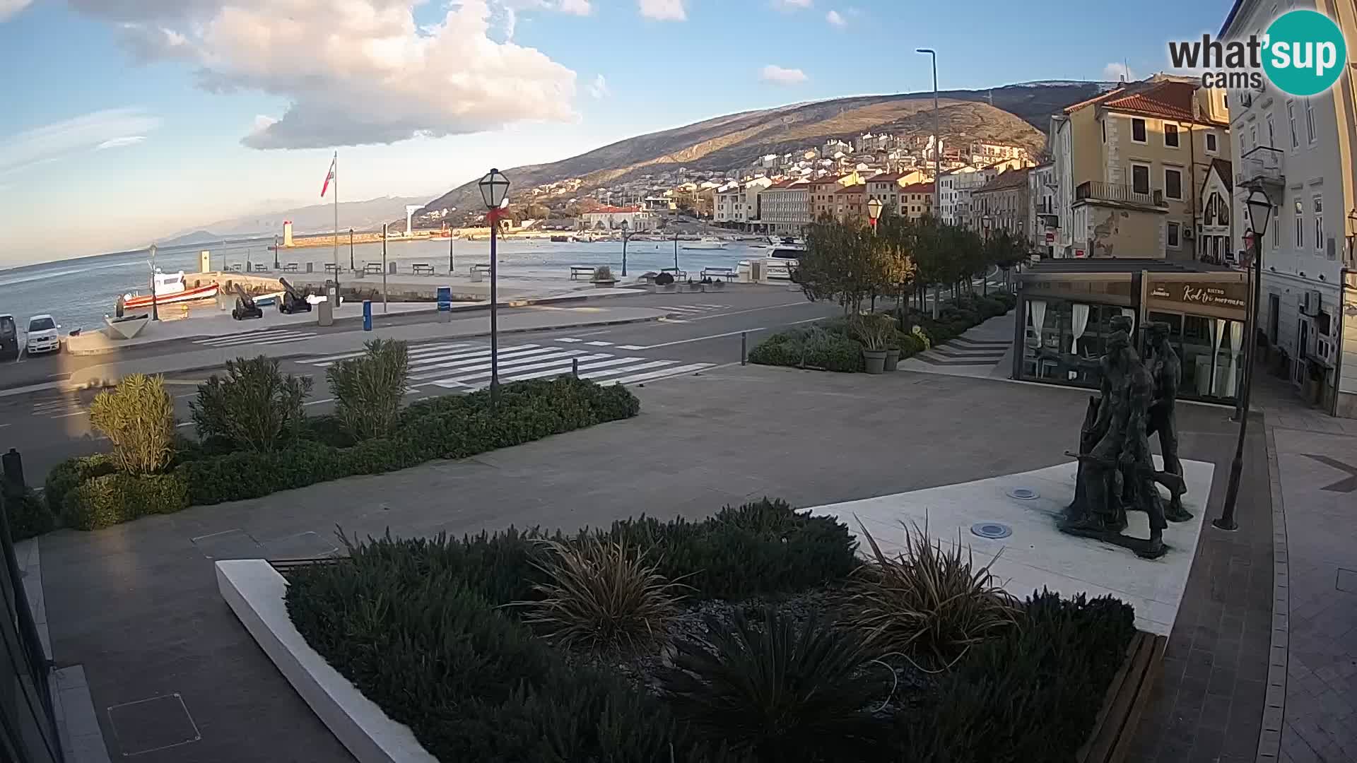 Live-Webcam Senj Riva – direkt am Meer – Kroatien