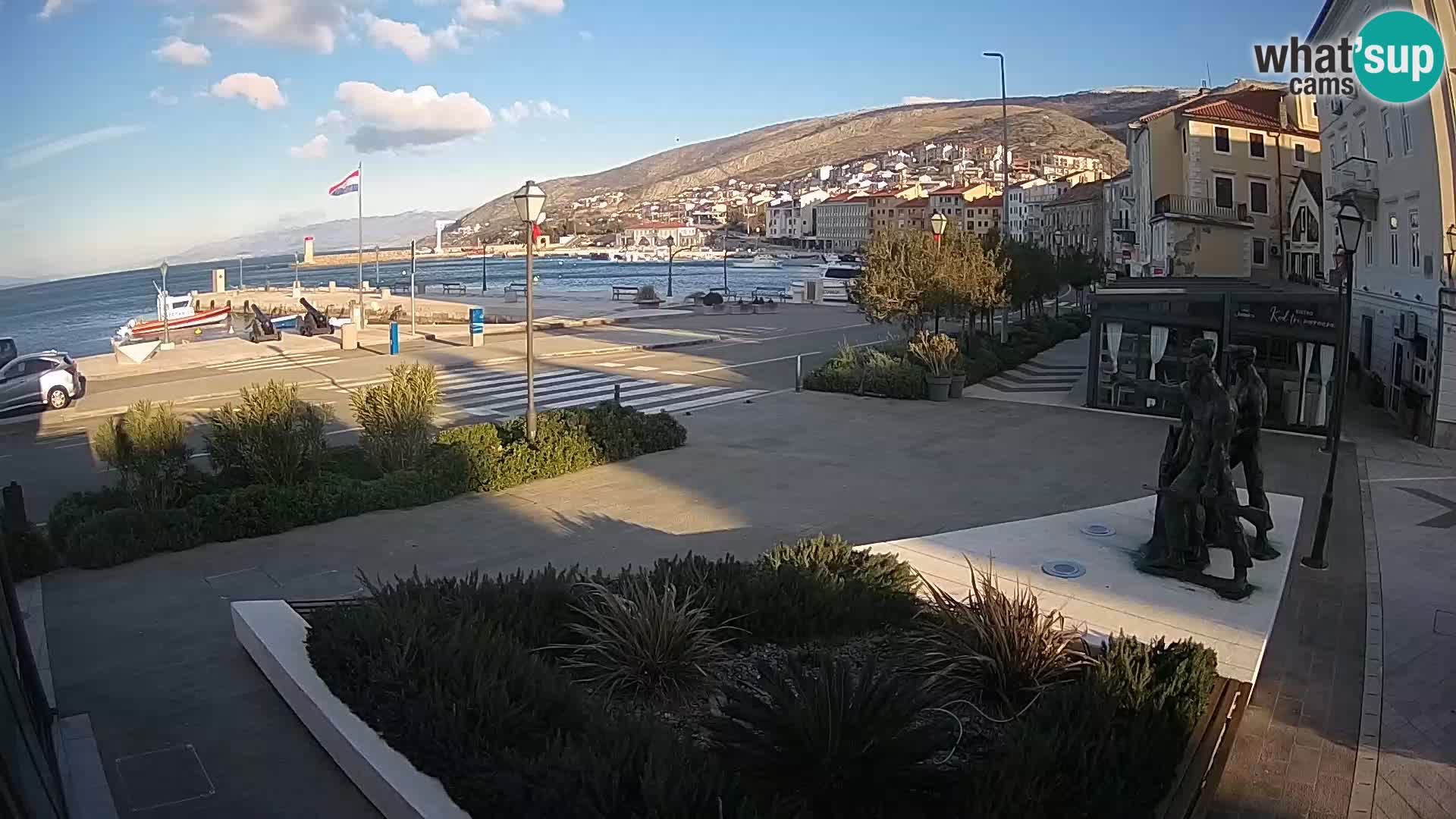 Live-Webcam Senj Riva – direkt am Meer – Kroatien