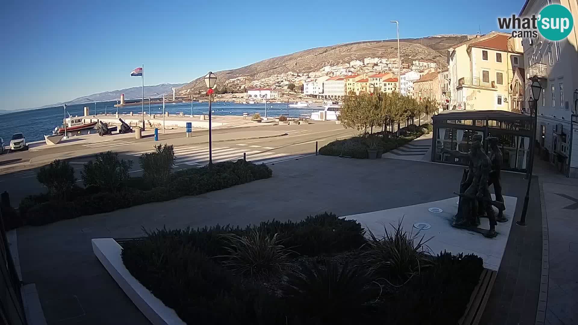 Live webcam Senj riva – fronte mare