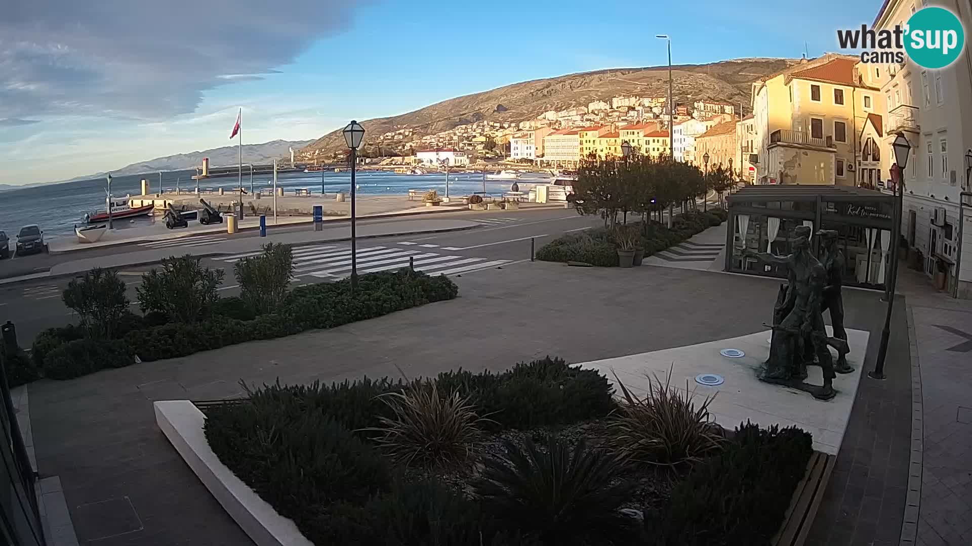 Live webcam Senj riva – seafront – Croatia