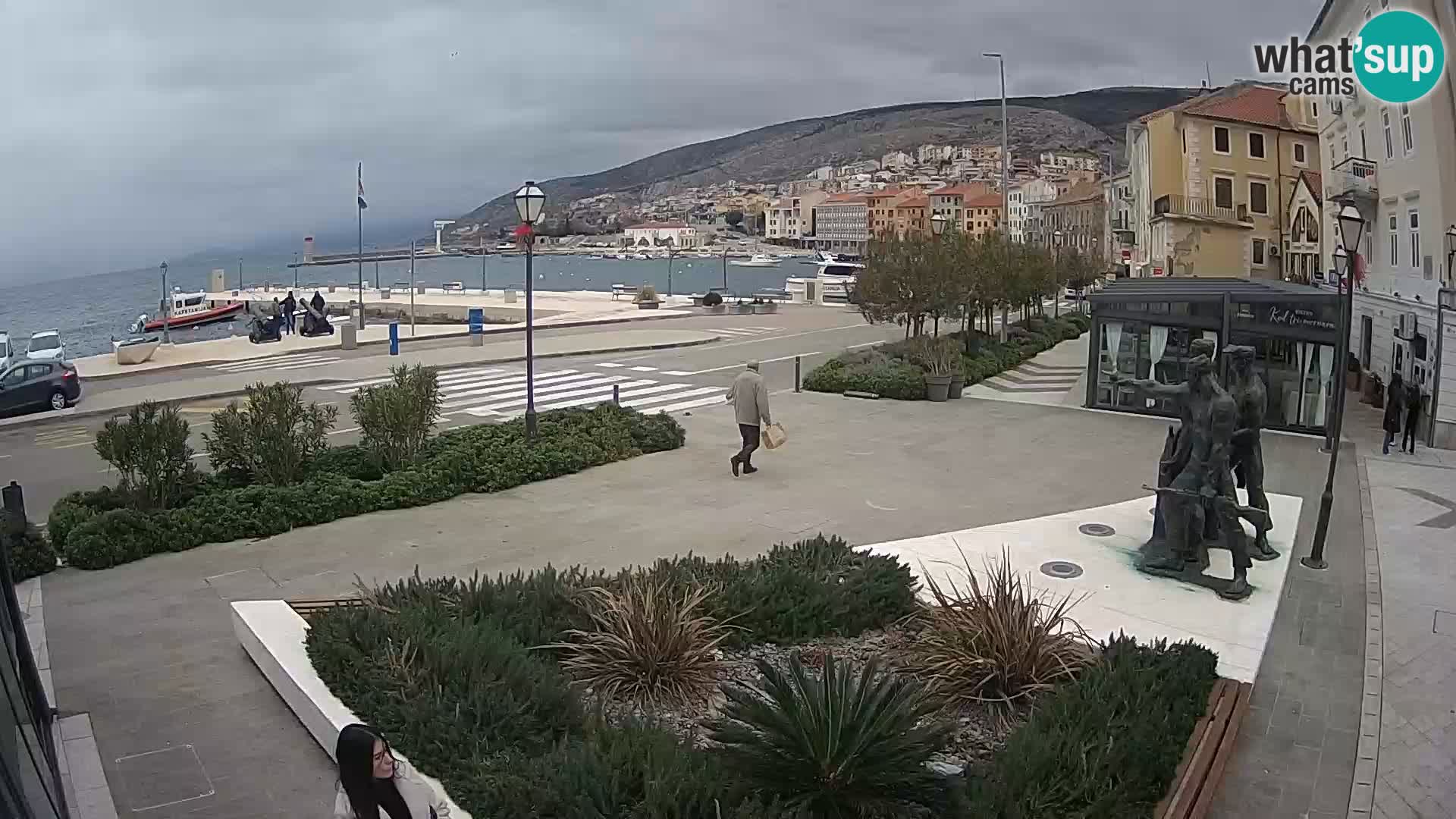 Live webcam Senj riva – fronte mare