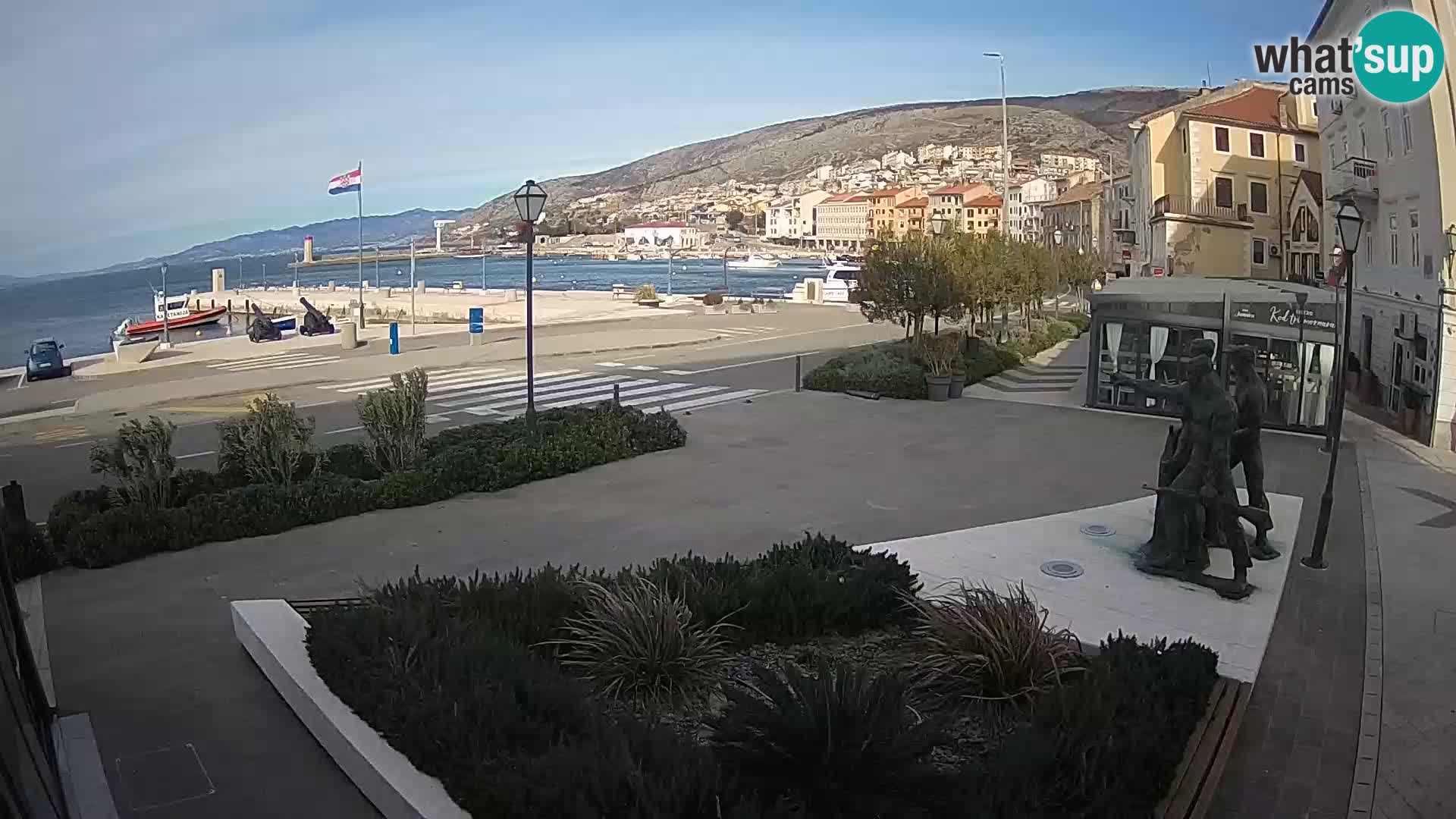 Live-Webcam Senj Riva – direkt am Meer – Kroatien