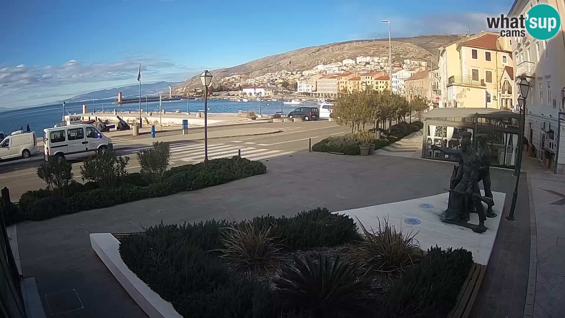 Live webcam Senj riva – seafront – Croatia